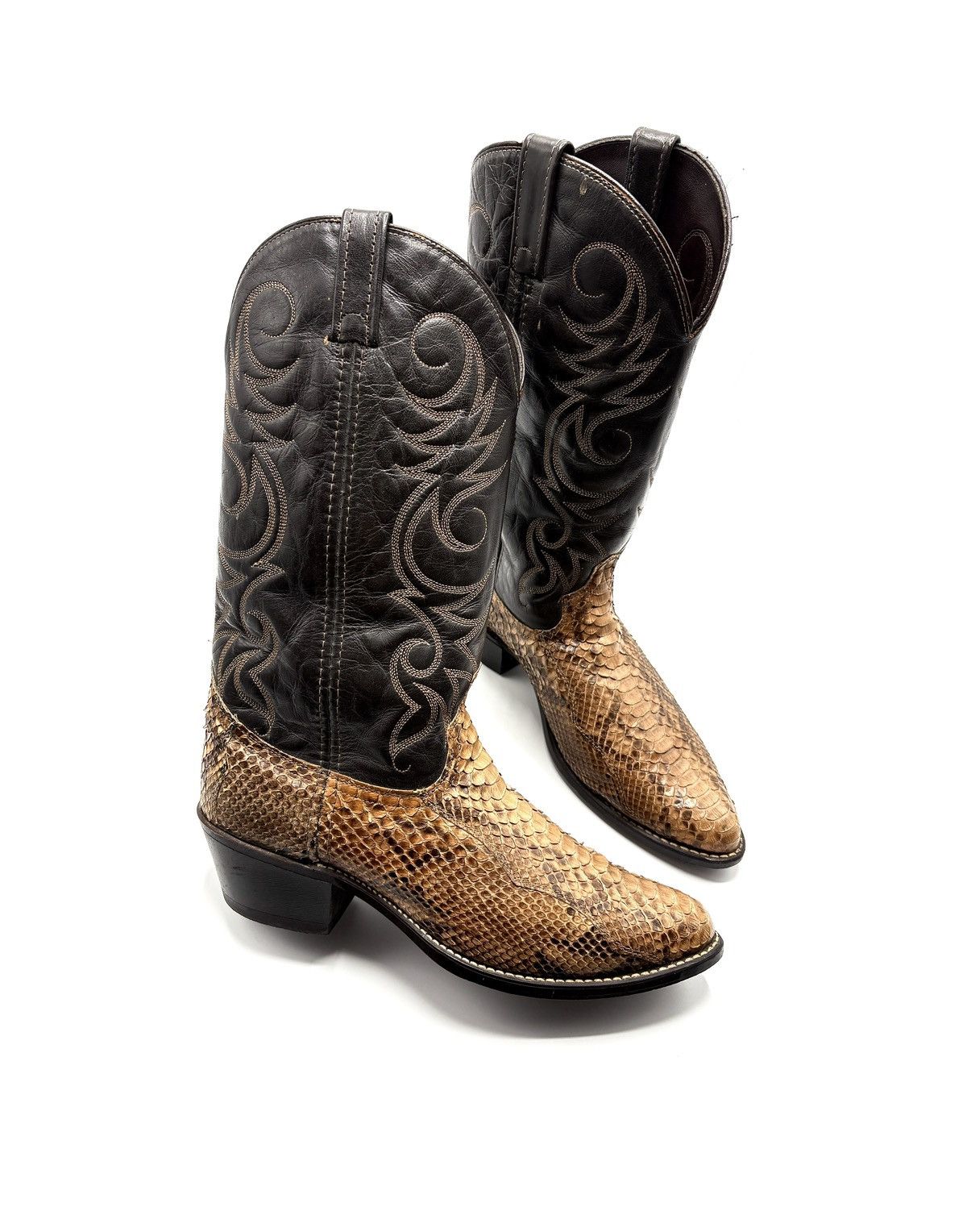 Japanese Brand Acme Exotic Python Western Boots Size US 9.5 / EU 42-43 - 1 Thumbnail