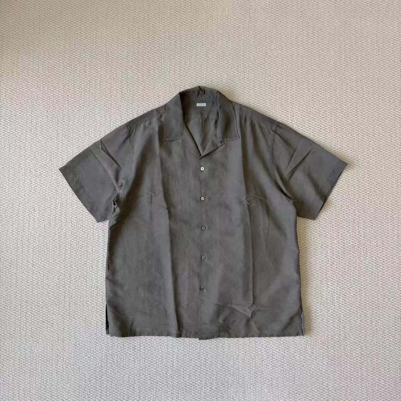 A.PRESSE A.PRESSE 26ss Vintage Regular Collar SS Shirt Brown/Olive Size US M / EU 48-50 / 2 - 4 Thumbnail