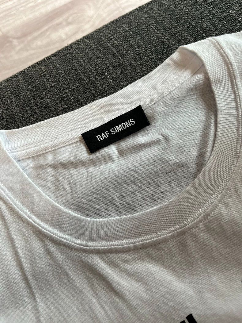 Raf Simons Raf simons 18ss white Korean slogan short sleeves Size US XL / EU 56 / 4 - 6 Thumbnail