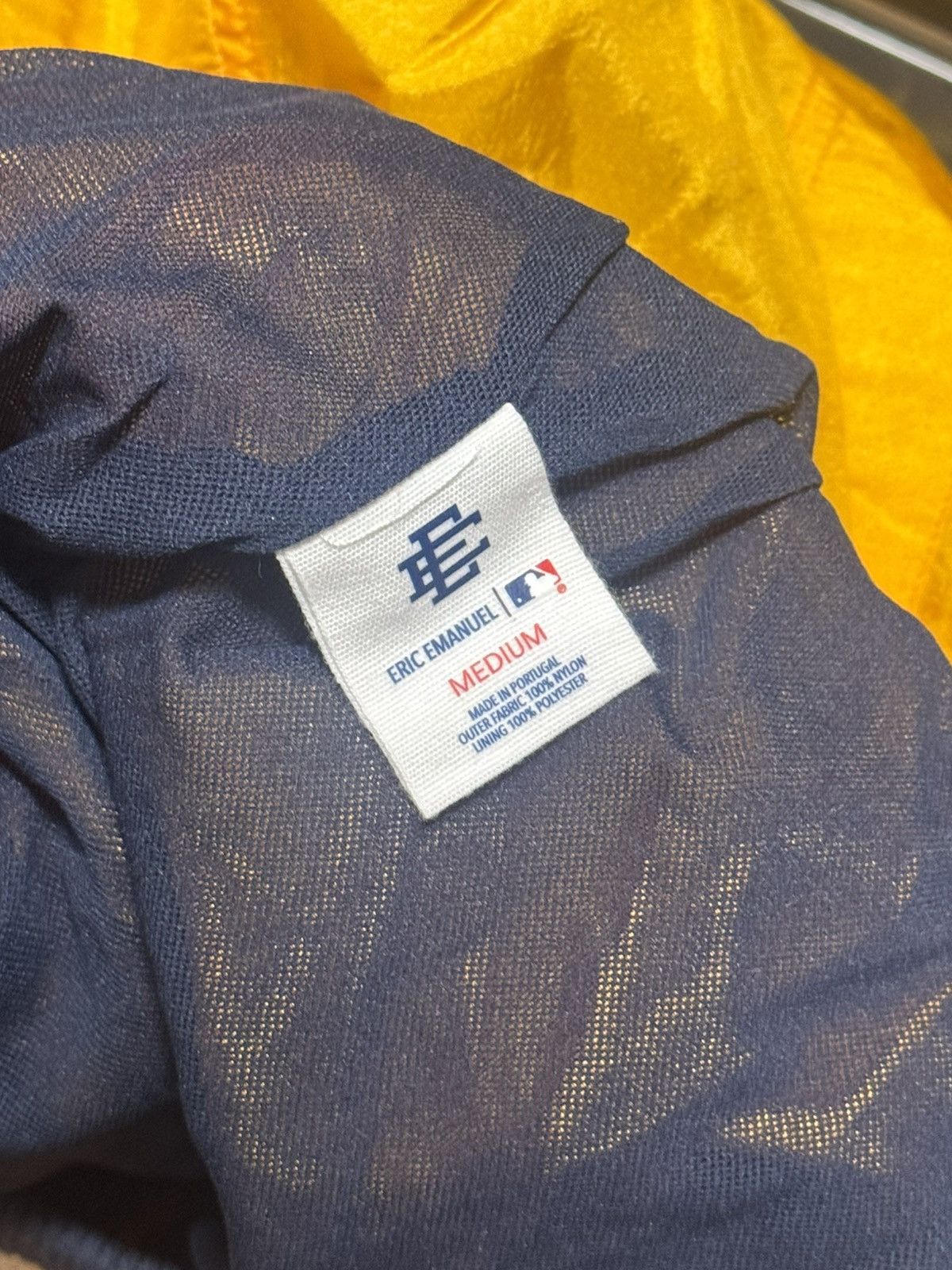 White Sox x Eric Emanuel MLB Nylon Yellow windbreaker NEW