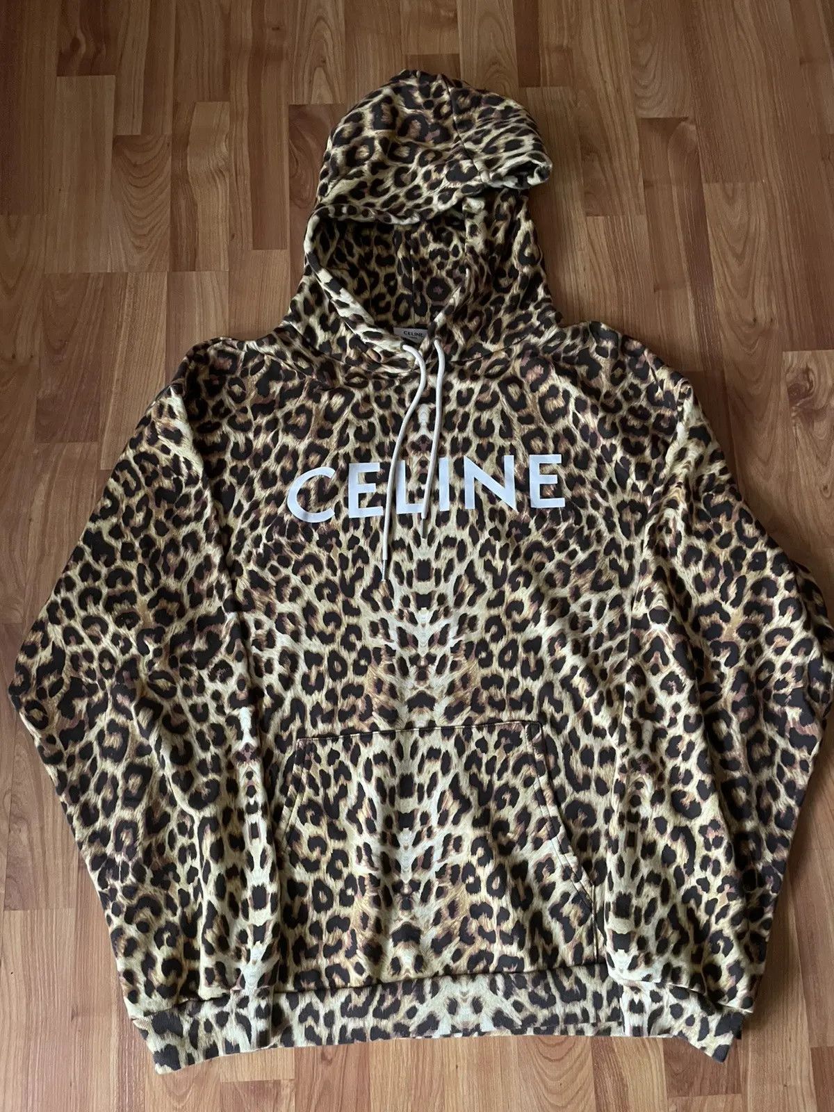 Celine Celine leopard hoodie | Grailed
