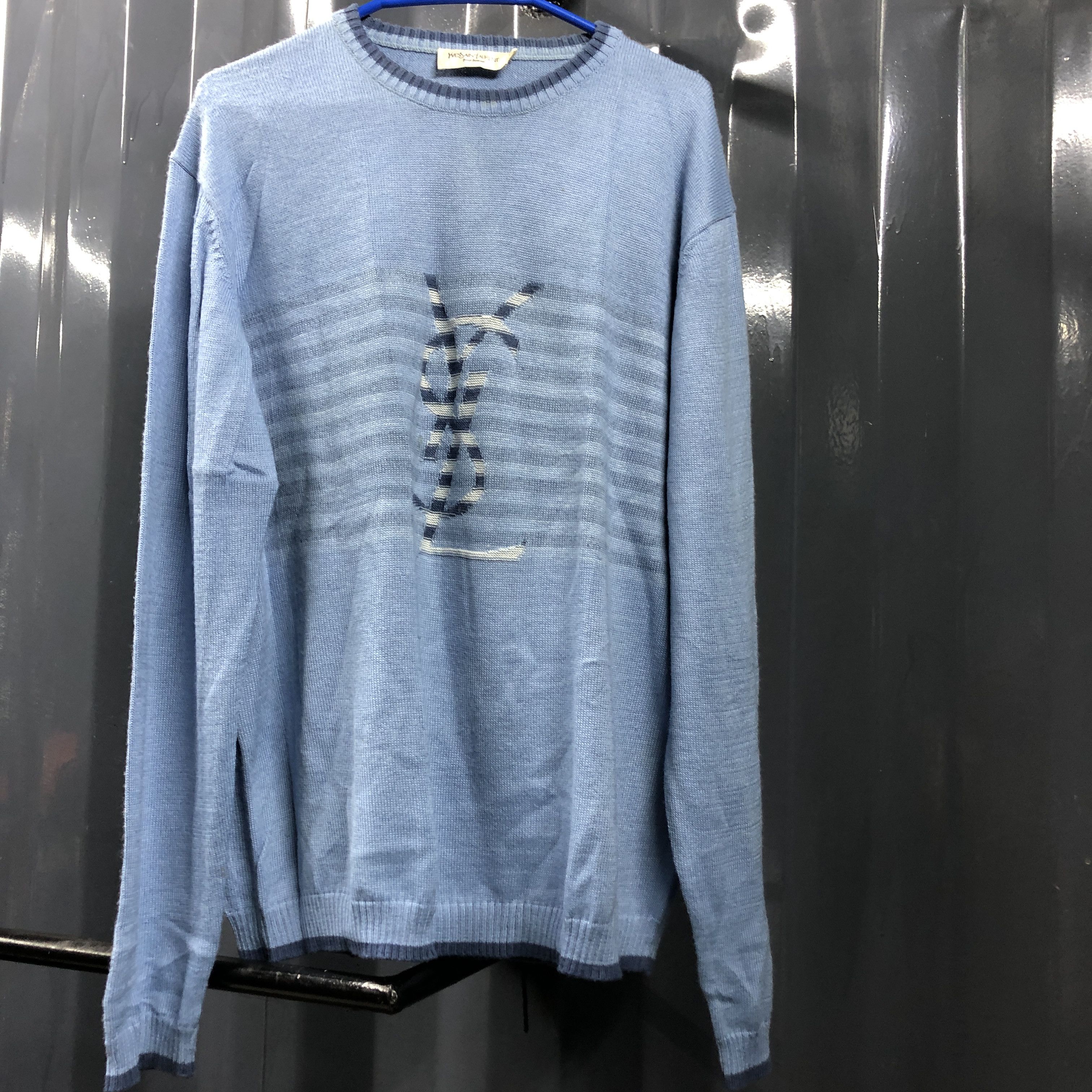 Yves Saint Laurent Yves Saint Laurent YSL Logo knit sweater Size US XL / EU 56 / 4 - 3 Thumbnail