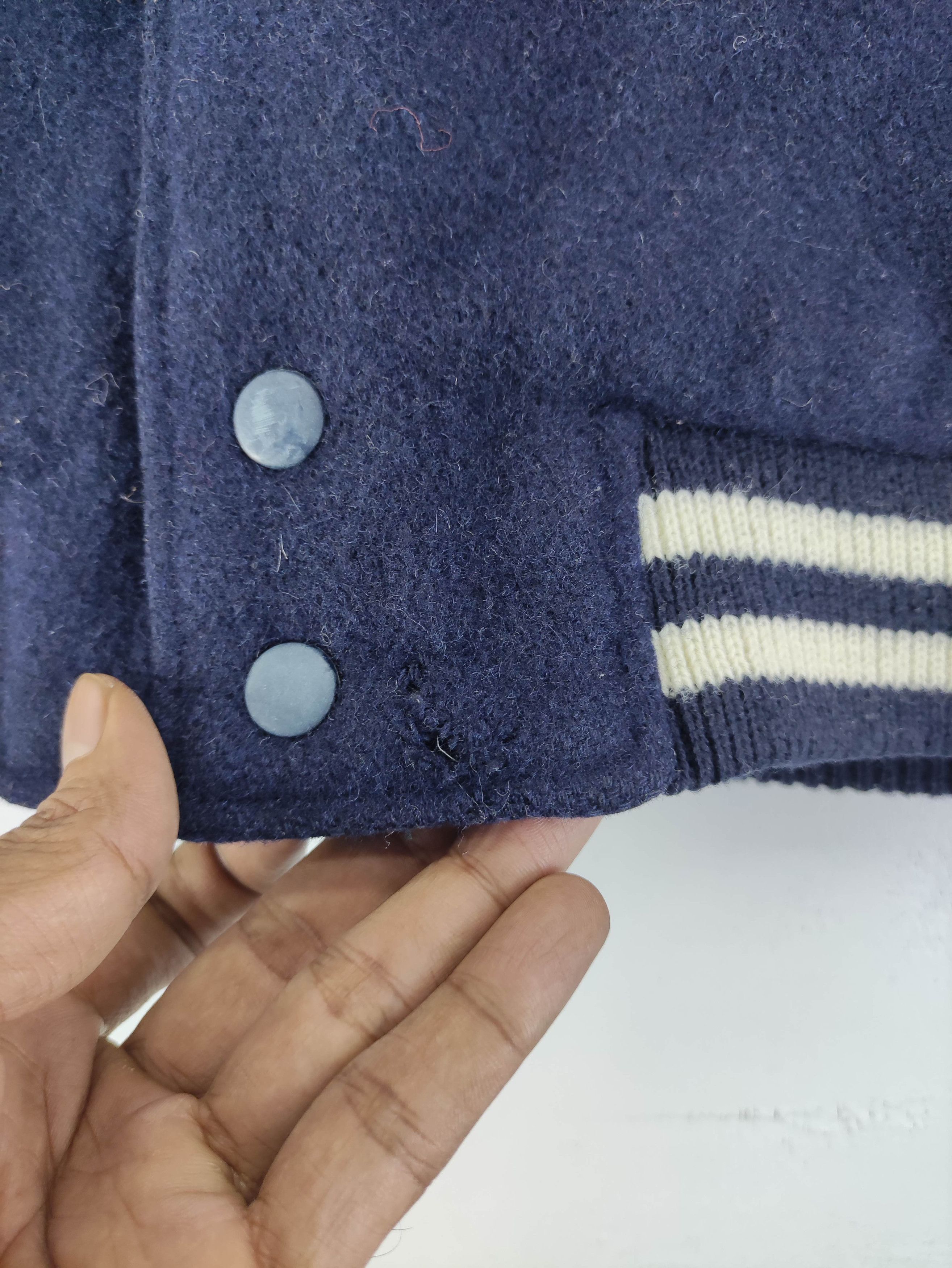 Japanese Brand Vintage OffRoad Varsity Wool Jacket Snap Button Size US M / EU 48-50 / 2 - 2 Thumbnail