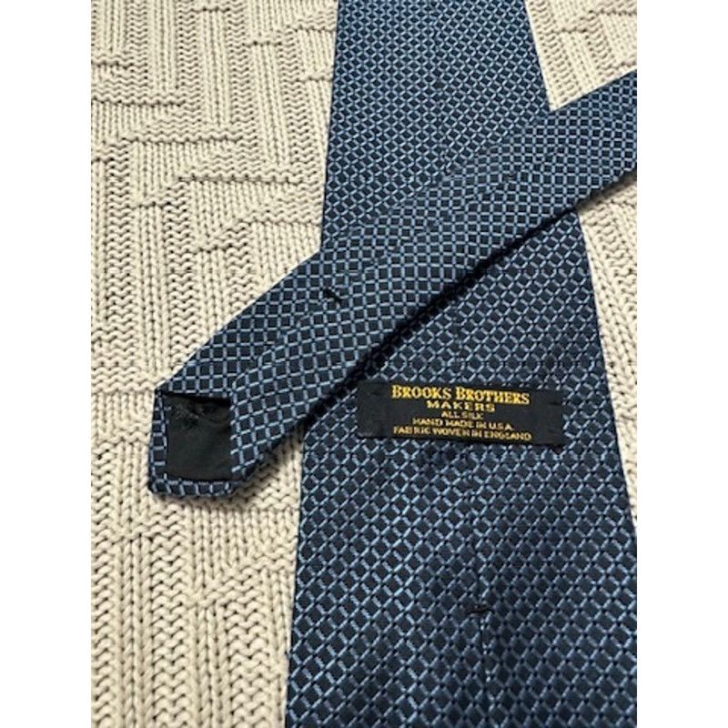 Brooks Brothers Brooks Brothers navy blue diamond geometric silk tie Size ONE SIZE - 2 Thumbnail
