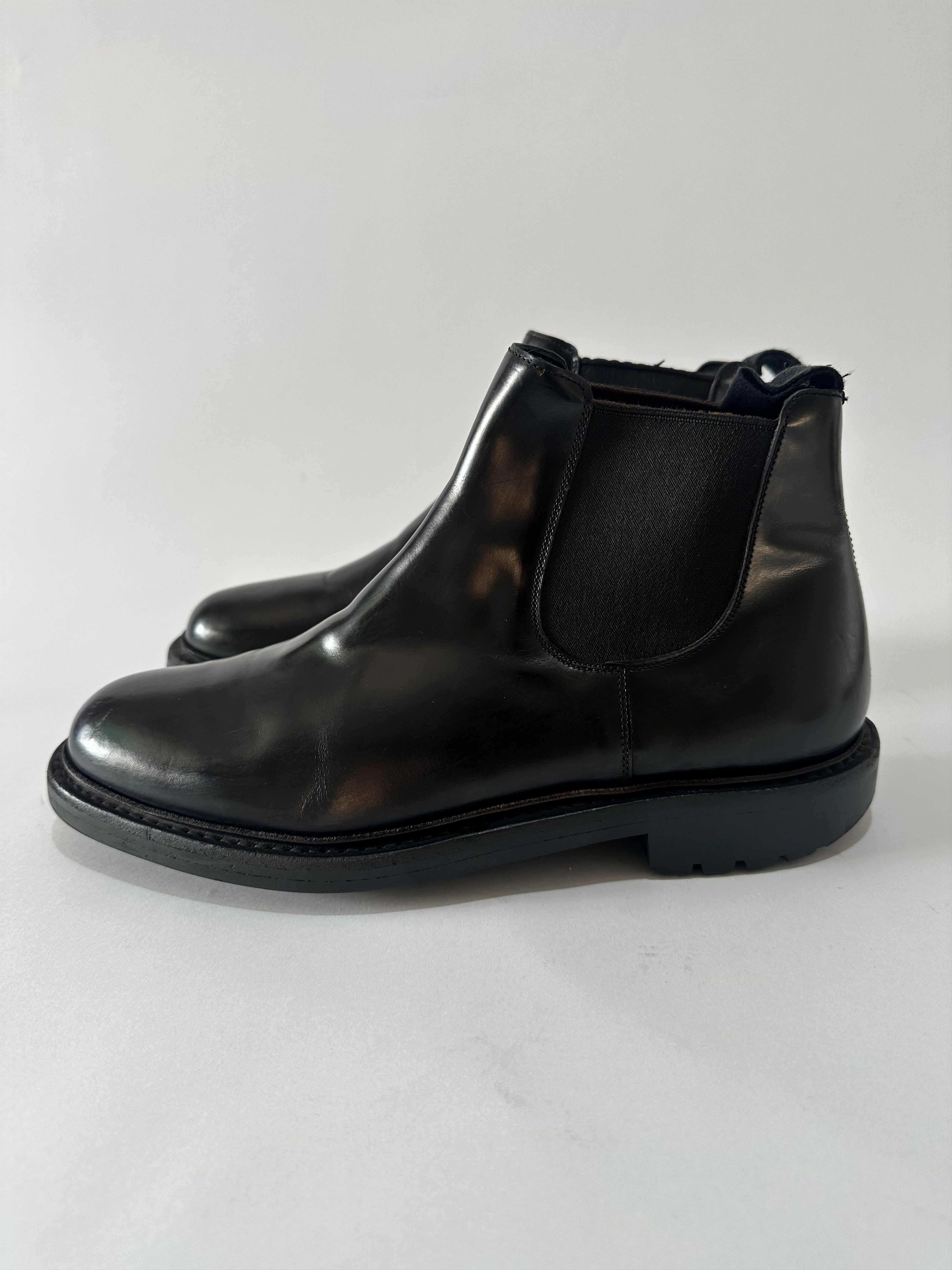Prada PRADA Black Brushed leather Chelsea boots Size 8 UK/ 9 US Size US 9 / EU 42 - 1 Thumbnail