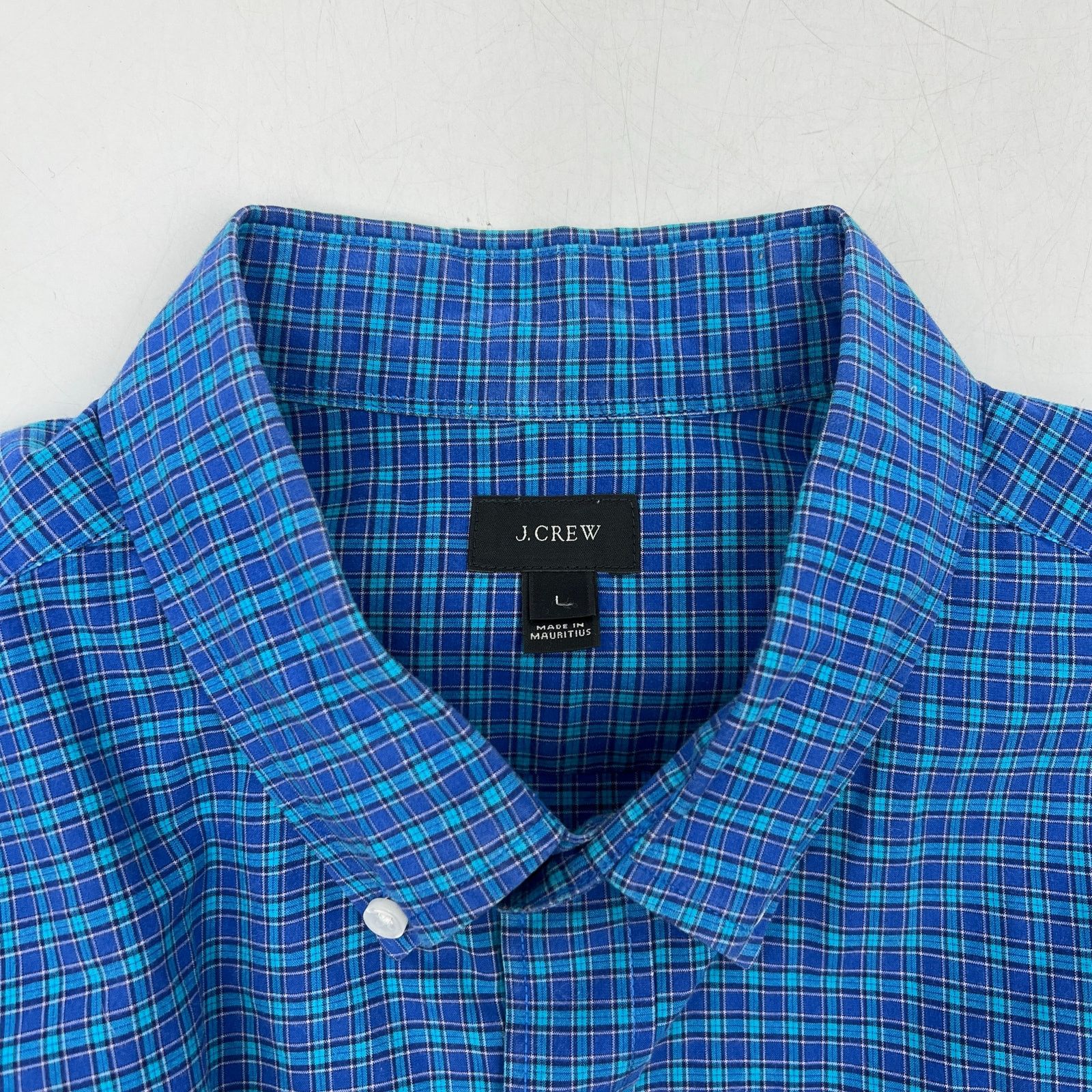 J.Crew J. Crew Blue Plaid Button Up Shirt Long Sleeve Size US L / EU 52-54 / 3 - 3 Thumbnail