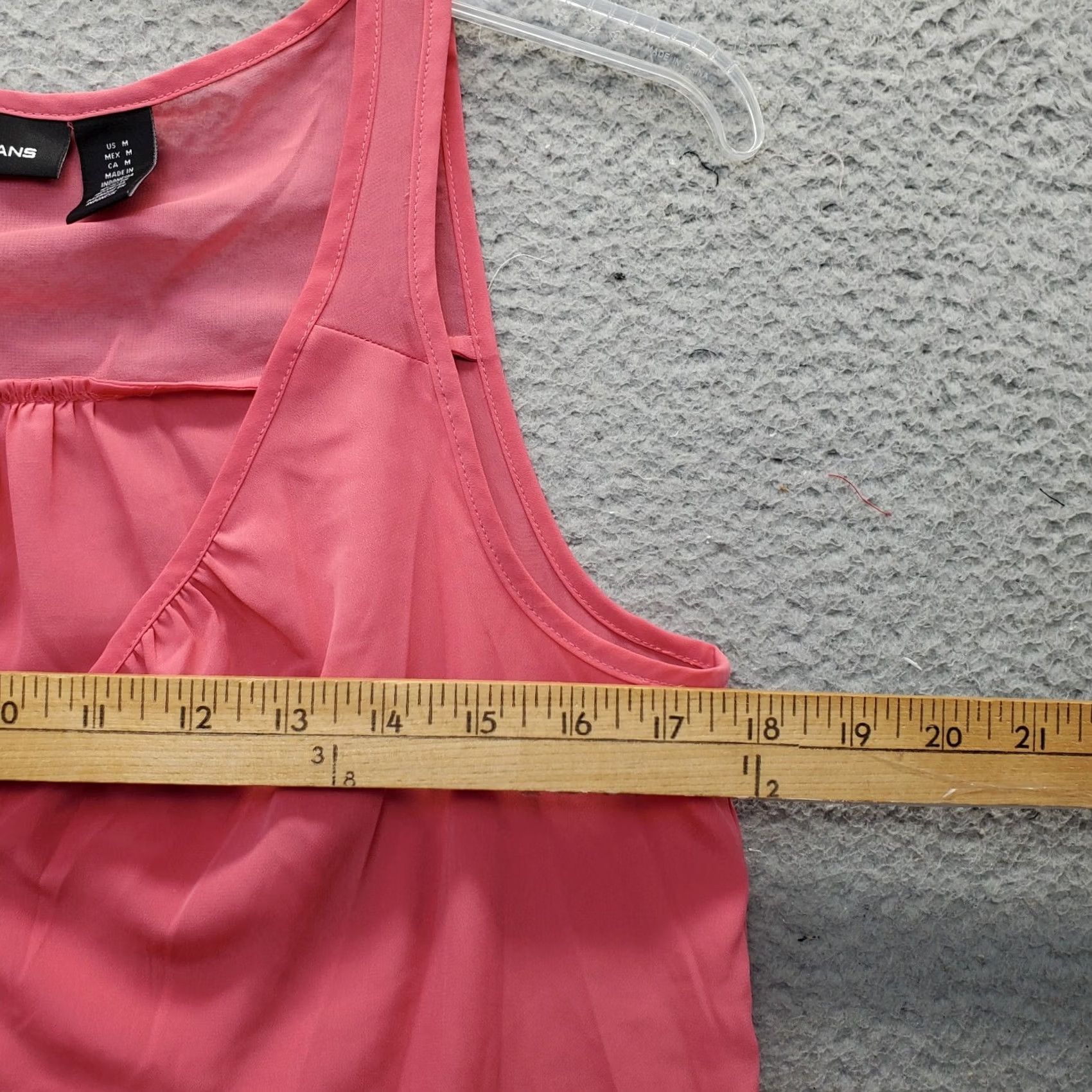 DKNY DKNY Jeans Tank Top Womens M Pink Solid Sleeveless Scoop Neck Front Zipper Size M / US 6-8 / IT 42-44 - 6 Thumbnail