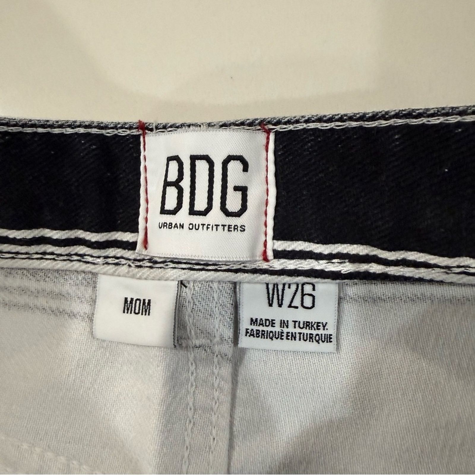 Bdg BDG Urban Outfitters NWT Striped Mom Denim Jeans Womens 26 Size 26" / US 2 / IT 38 - 7 Thumbnail
