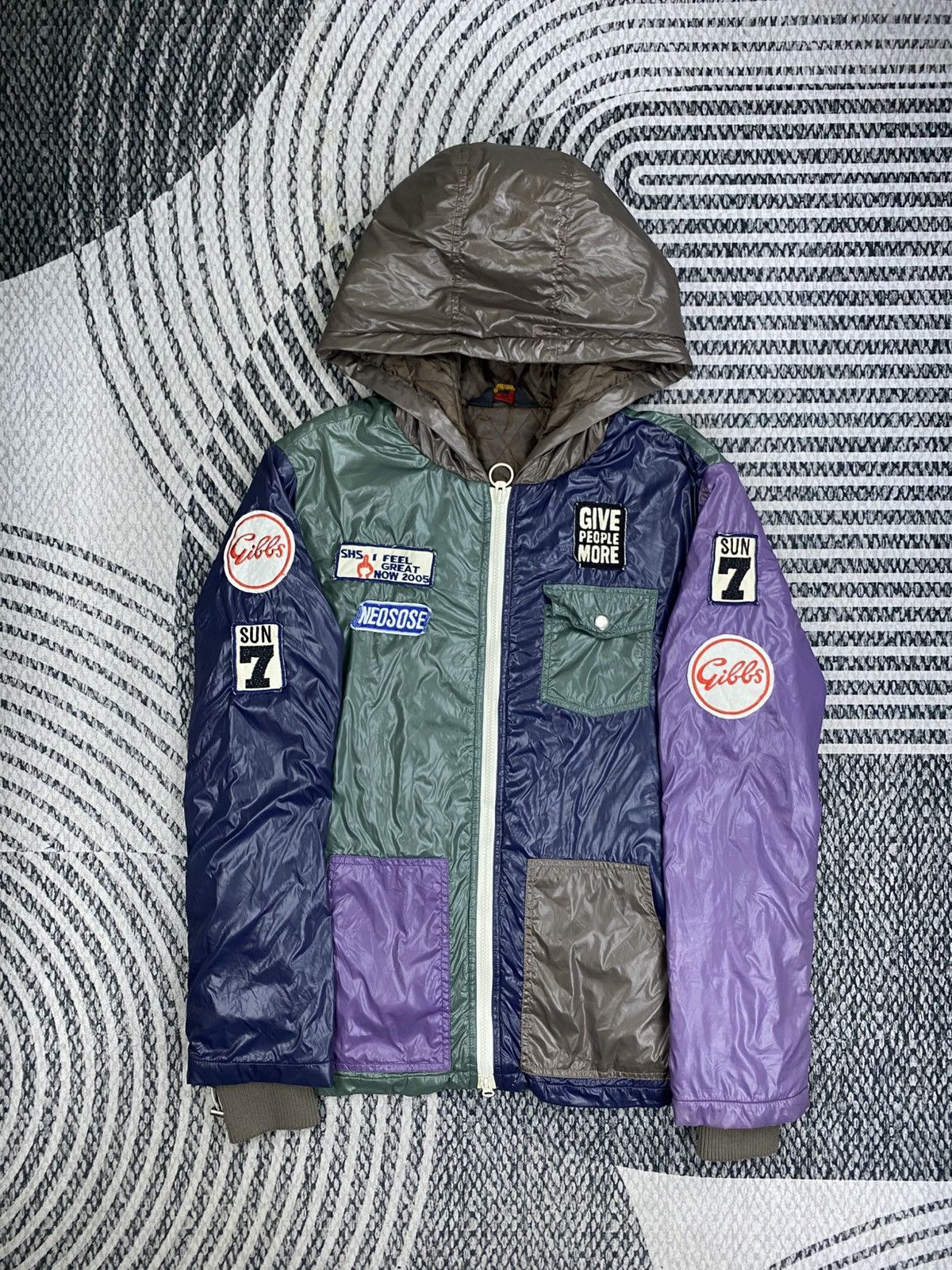 Kriff Mayers By Asdic Color Block Hooded Jacket