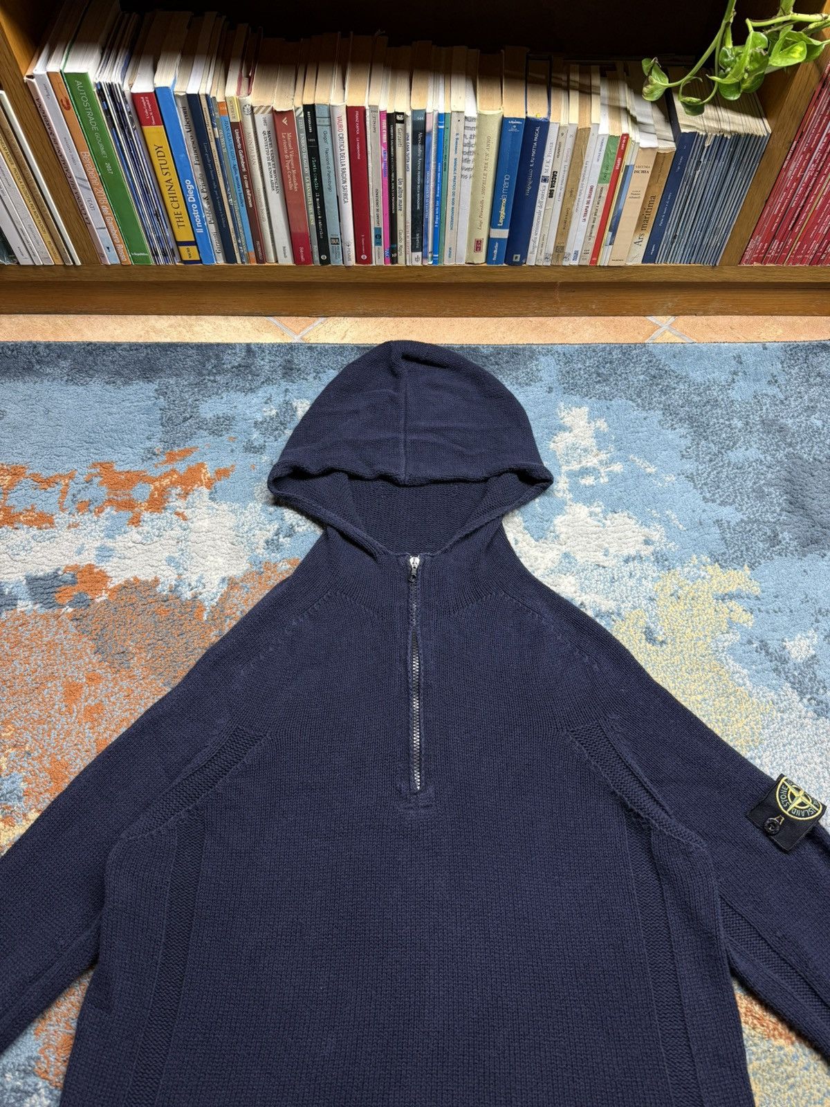 Stone Island Vintage Stone Island SS 2003 1/4 Half Zip Hoodie Size US M / EU 48-50 / 2 - 2 Thumbnail