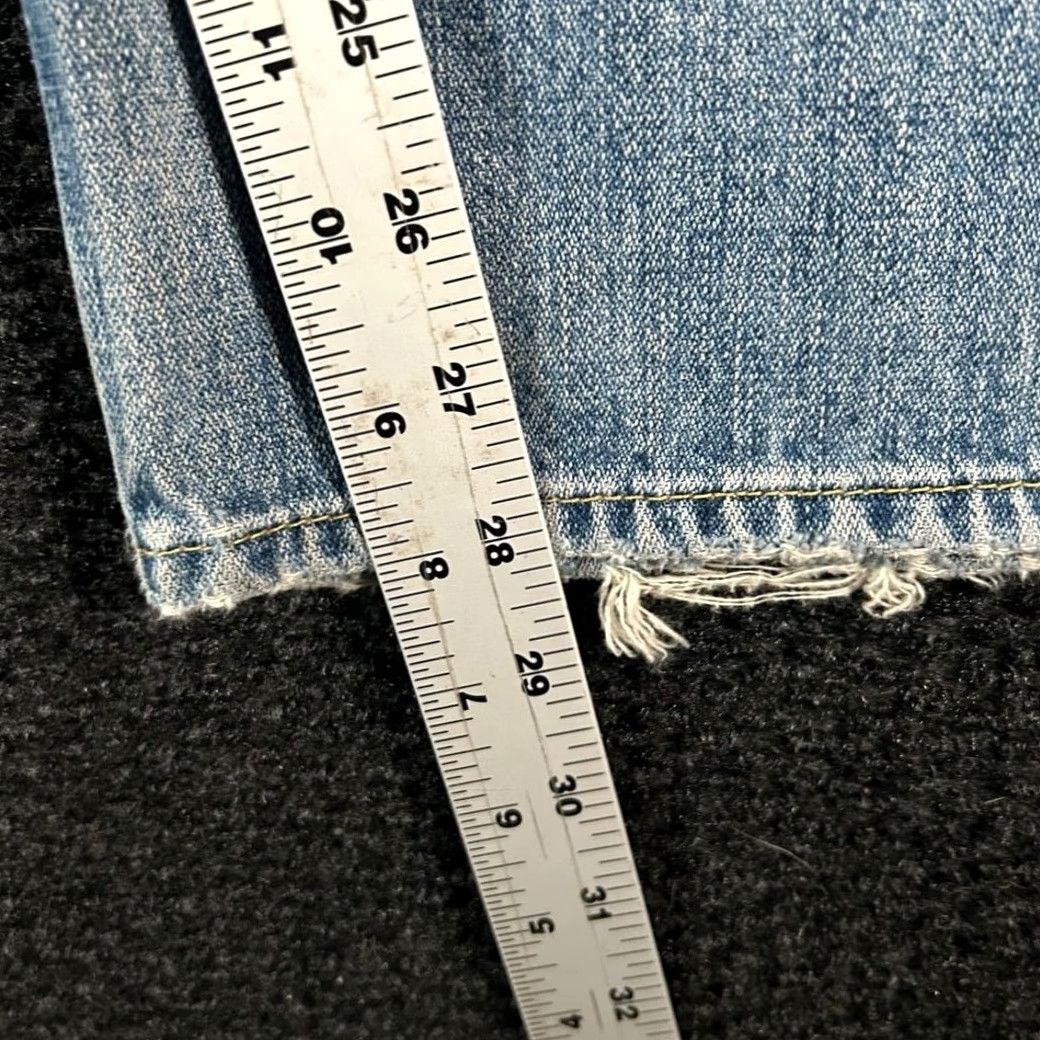 American Eagle Outfitters VINTAGE American Eagle Outfitters Women Jeans Light Wash Distressed Knee Flare Leg 26x28 Women Blue Wide-Leg 26 Womens Jeans Flare Size 26" / US 2 / IT 38 - 6 Thumbnail