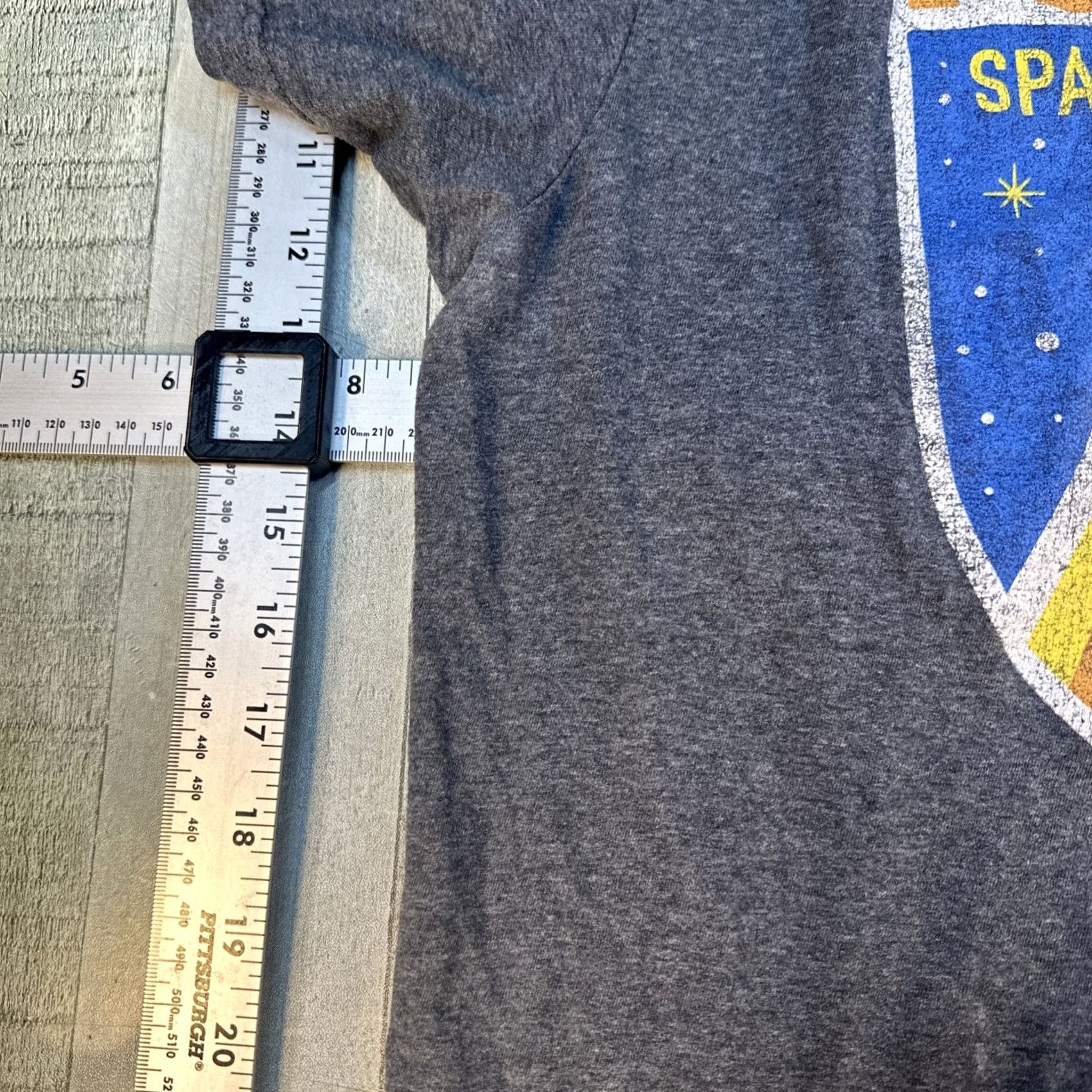 Vintage NASA Space Shuttle Logo T-Shirt Men's L Gray Space Fifth Sun Graphic Crew Neck Short Sleeve Size US L / EU 52-54 / 3 - 3 Thumbnail