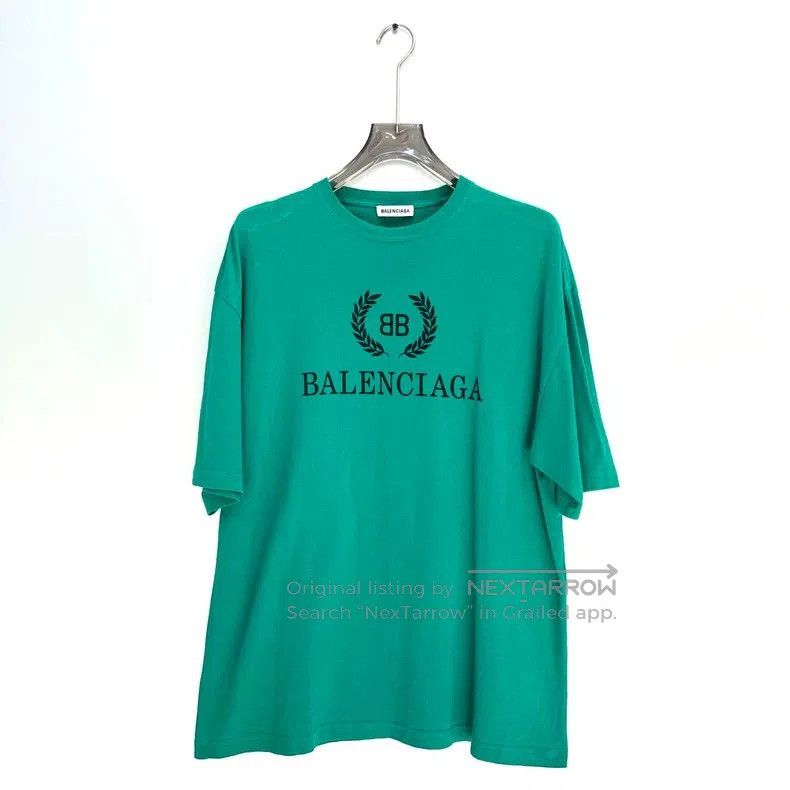 Balenciaga Balenciaga Green Wheat Short Sleeve Tee. Size US S / EU 44-46 / 1 - 1 Thumbnail