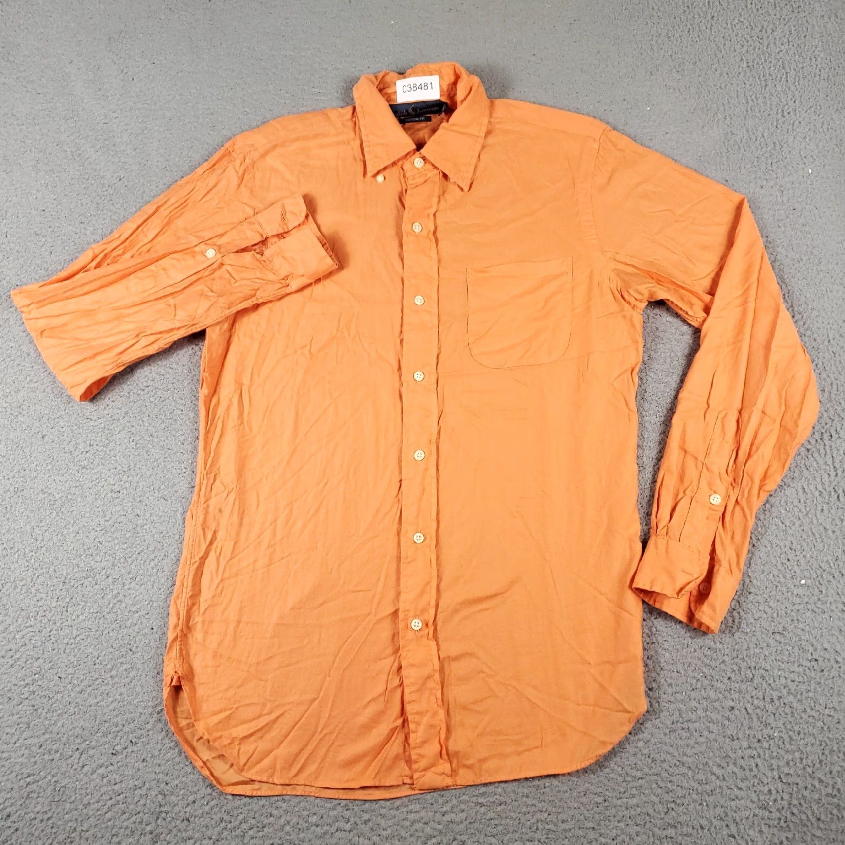 Ralph Lauren Ralph Lauren Button-Up Shirt Mens Small Orange Long Sleeve Collared Casual Preppy Size US S / EU 44-46 / 1 - 2 Thumbnail