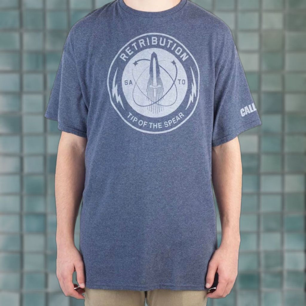 Vintage Call of Duty T-Shirt Adult XL Blue Retribution Military City Gaming Size US XL / EU 56 / 4 - 1 Thumbnail