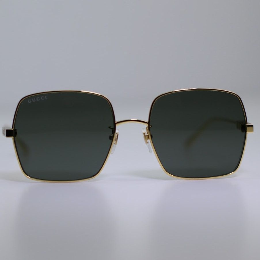 Gucci NEW Gucci GG1434S 001 Yellow Gold Grey Unisex Authentic Size ONE SIZE - 2 Thumbnail