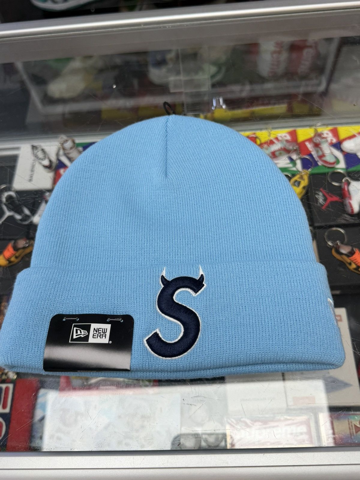 Supreme Supreme ‘S’ Logo Beanie (Blue) Size ONE SIZE - 1 Thumbnail