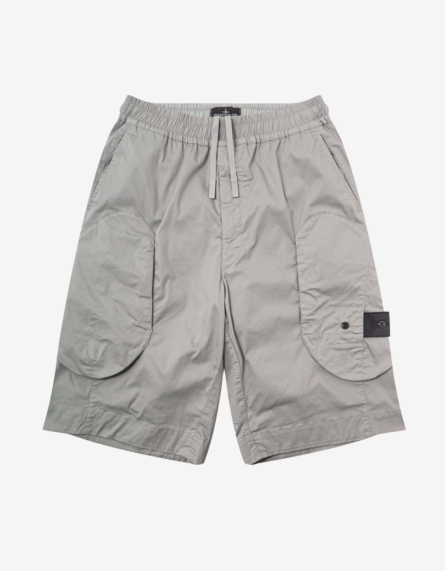 image of Stone Island Shadow Project Grey Cargo Shorts, Men's (Size 30)