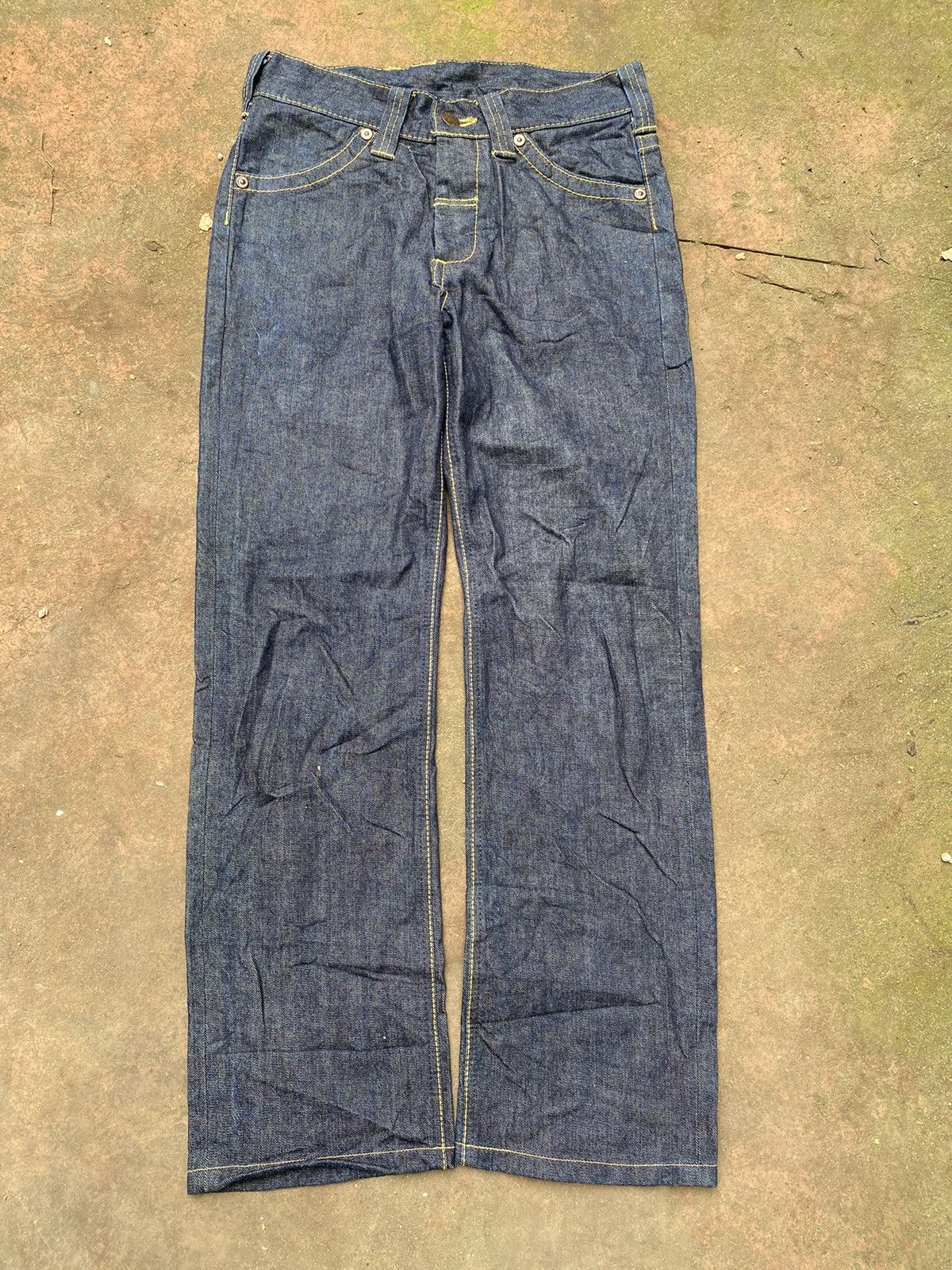 Studio D'Artisan Lee Union Made Japan Raw Indigo Denim Jeans Size US 32 / EU 48 - 1 Thumbnail