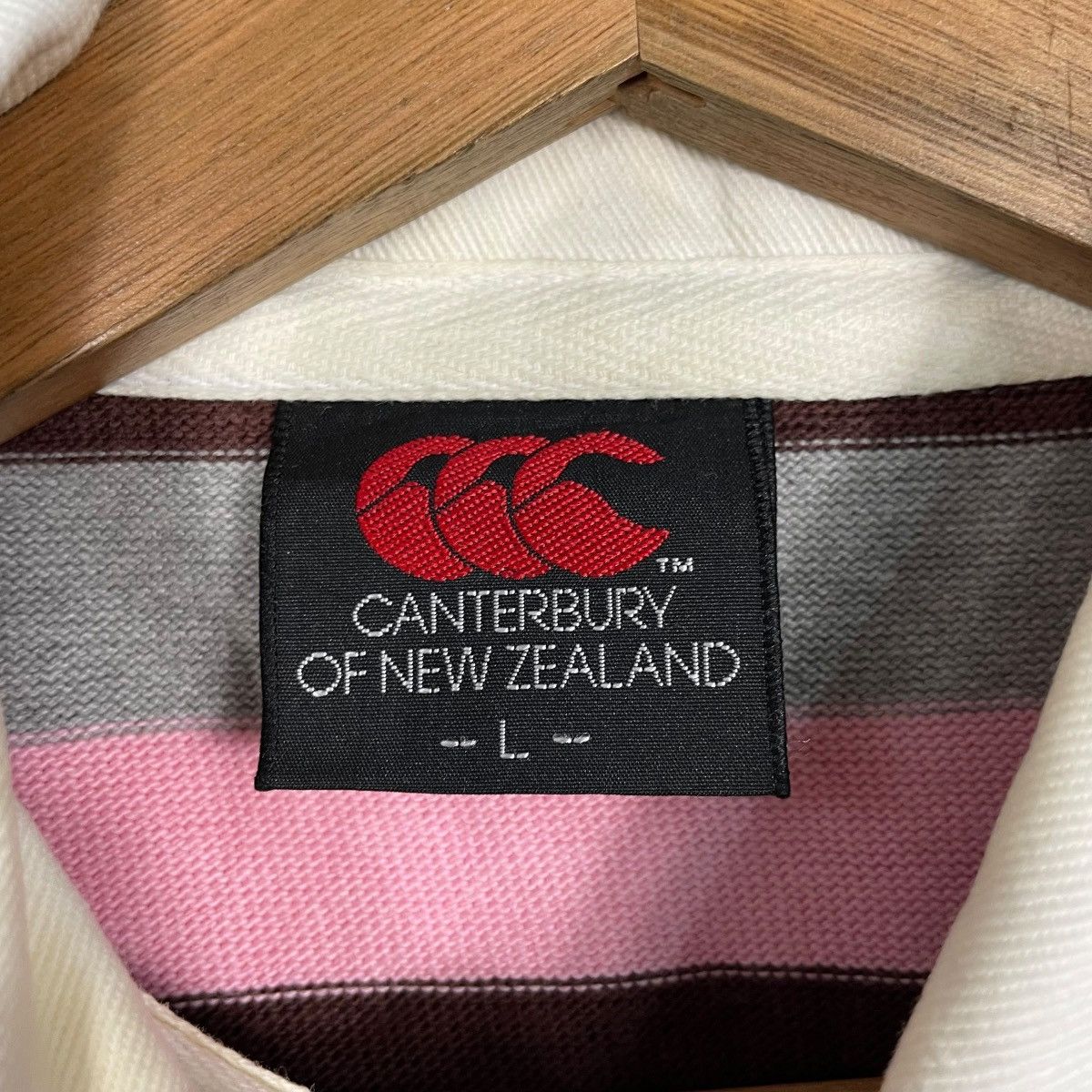 Canterbury of New Zealand Vintage Canterbury Stripe Rugby Polo Jersey Size US L / EU 52-54 / 3 - 11 Thumbnail