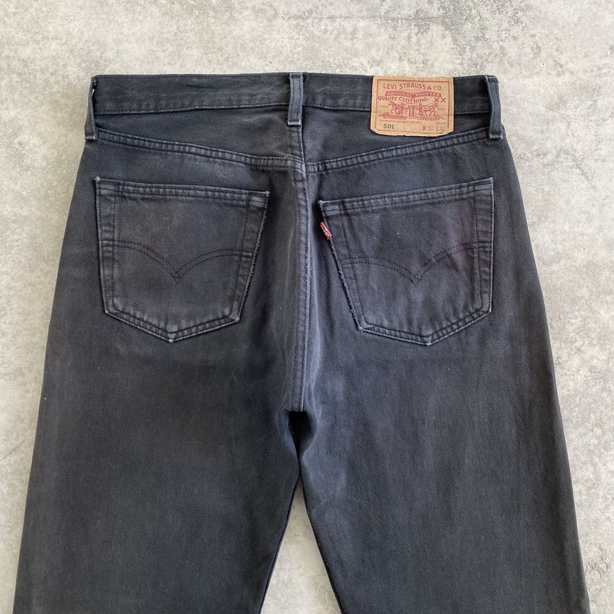 Levi's Vintage 1999 Levis 501 Faded Black Denim Jeans Size US 31 - 20 Thumbnail