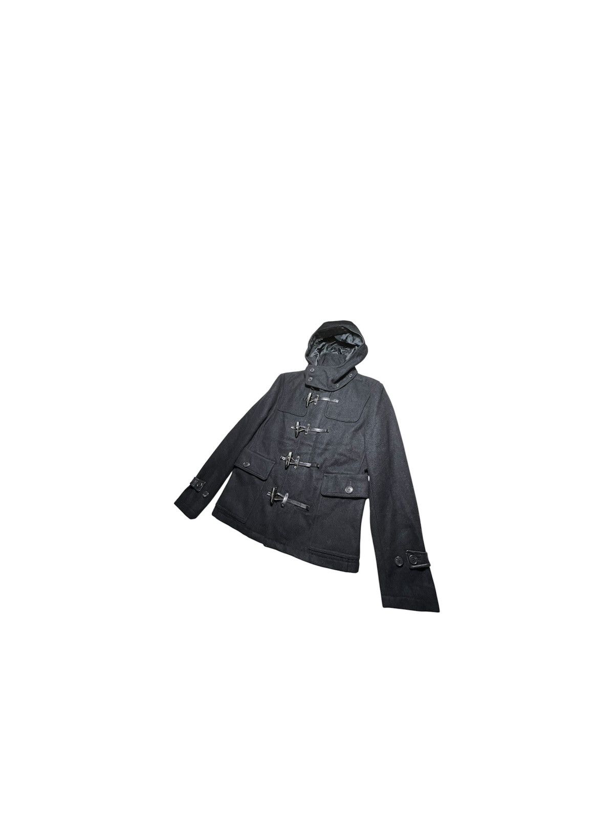 Tete Homme Tate Homme Black duffle coat Size US S / EU 44-46 / 1 - 2 Thumbnail