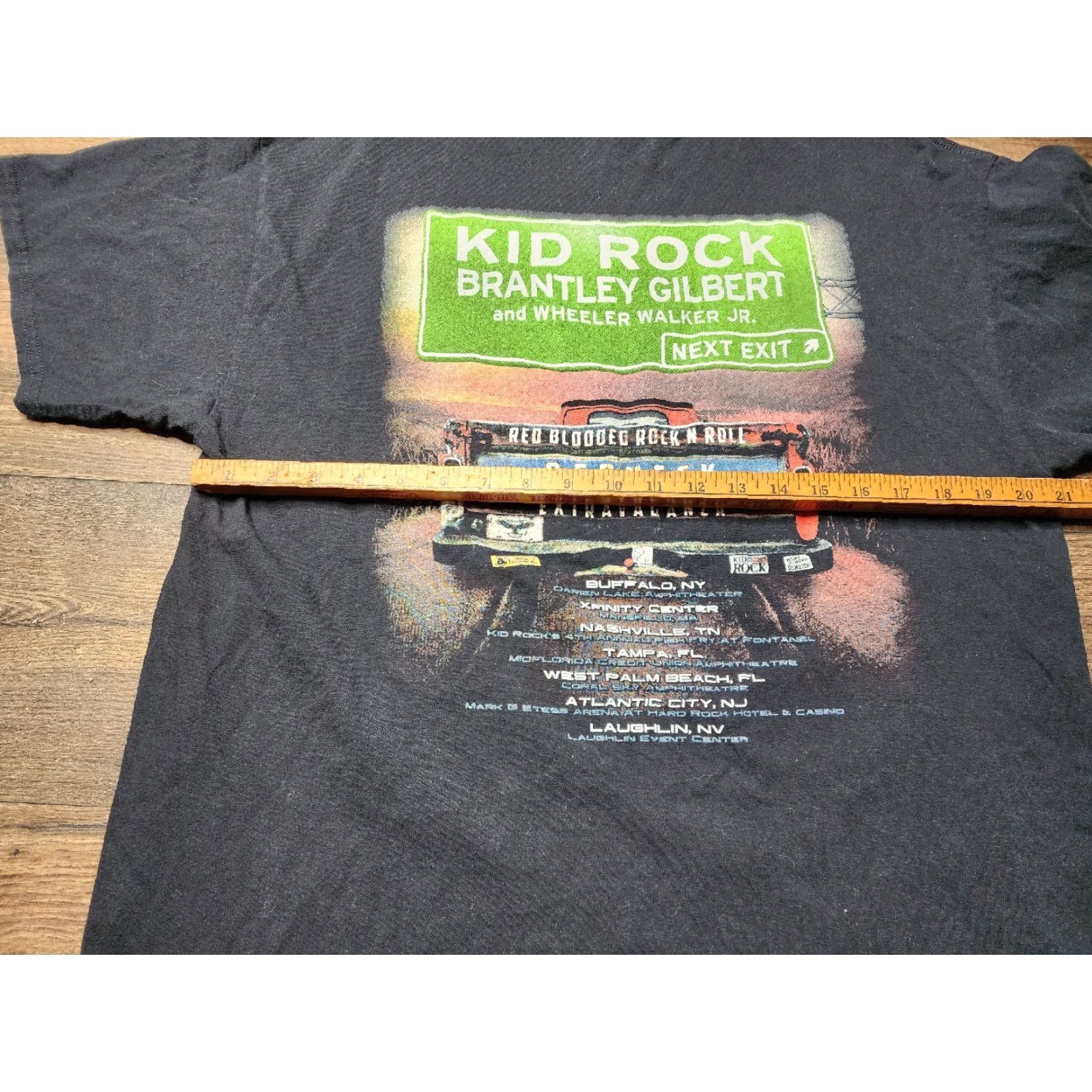 Gildan Mens XL Kid Rock Redneck Extravaganza Rebel Soul Double Sided T Shirt Size US XL / EU 56 / 4 - 4 Thumbnail