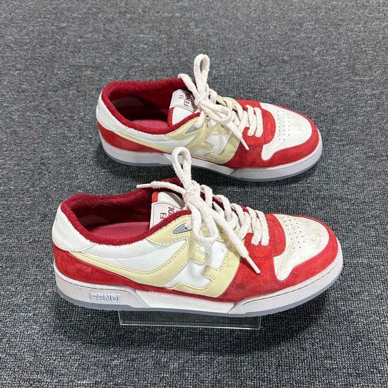 Fendi Fendi Casual Sneakers in Red and Yellow Size US 10.5 / EU 43-44 - 2 Thumbnail
