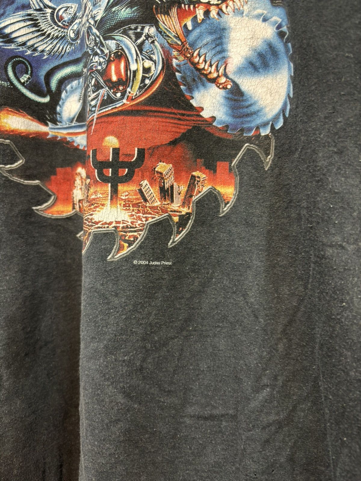 Band Tees × Vintage 2004 Judas Priest Graphic Tour T Shirt XL Sleeveless Band Size US XL / EU 56 / 4 - 3 Thumbnail