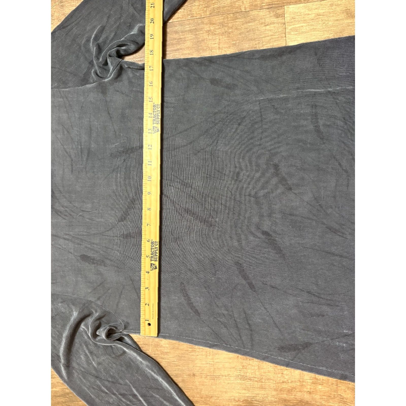 Vintage Chico's Private Edition Dress Womens Size 2 Long Sleeve Gray Shift 51" Long Vintage No Womens Size XS / US 0-2 / IT 36-38 - 4 Thumbnail