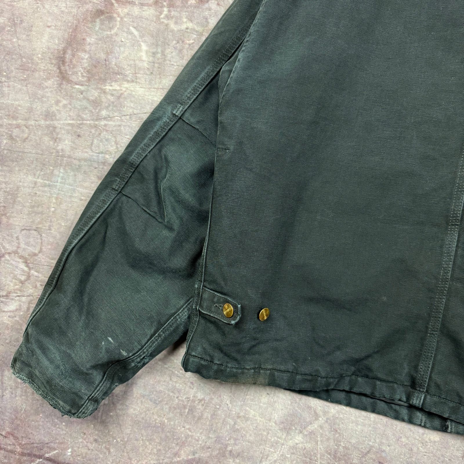 Carhartt × Vintage 90s Faded Black Carhartt Cropped Arctic Work Jacket XL 2380 Size US XL / EU 56 / 4 - 6 Thumbnail