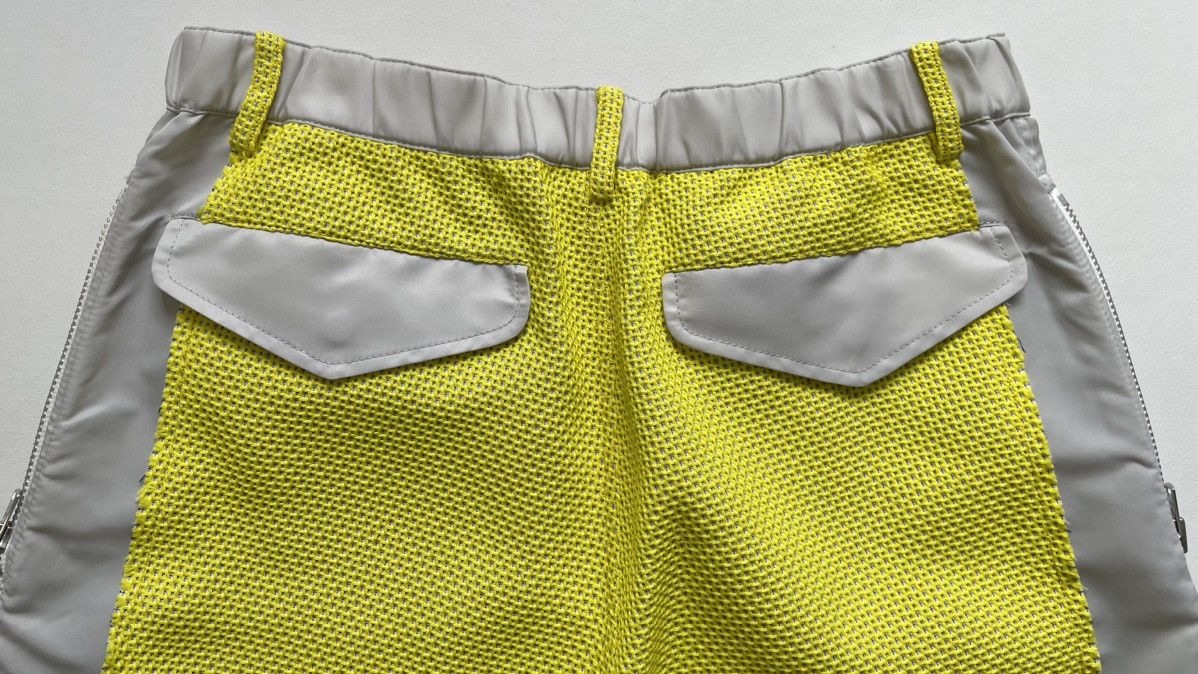 Sacai Reworked Neon Mesh/Nylon Military Shorts Size US 34 / EU 50 - 11 Thumbnail