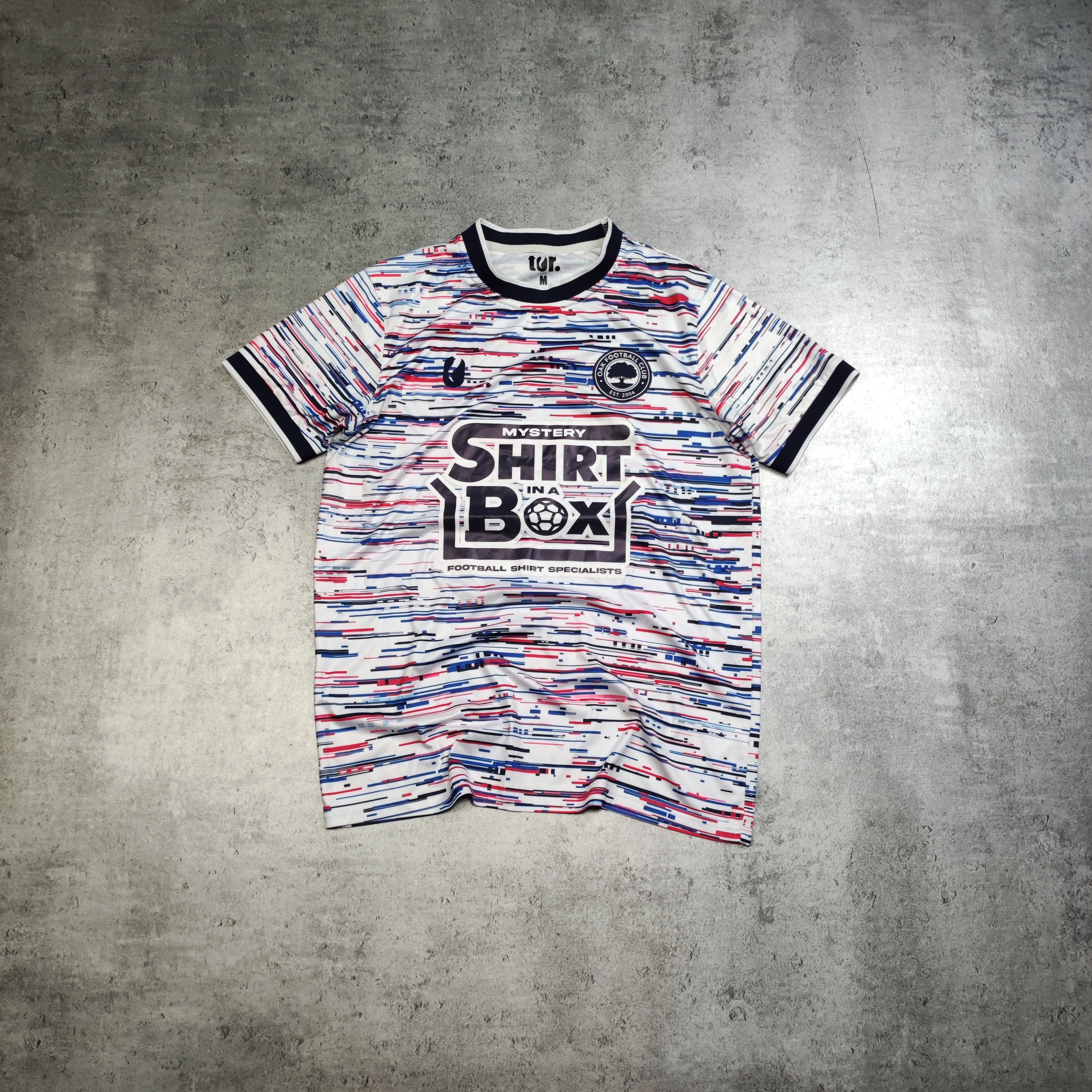 Vintage RARE Football Soccer Sunday League Oak FC Glitch Jersey Size US M / EU 48-50 / 2 - 1 Thumbnail