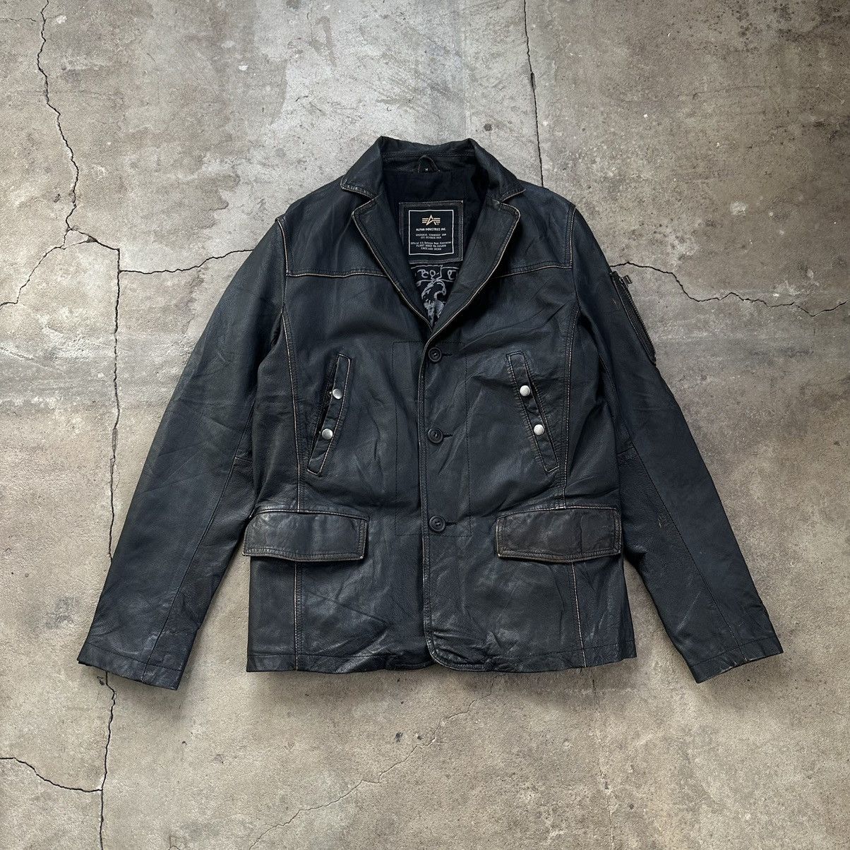 Alpha Industries Alpha Industries Leather Flight Jacket Size US M / EU 48-50 / 2 - 1 Thumbnail