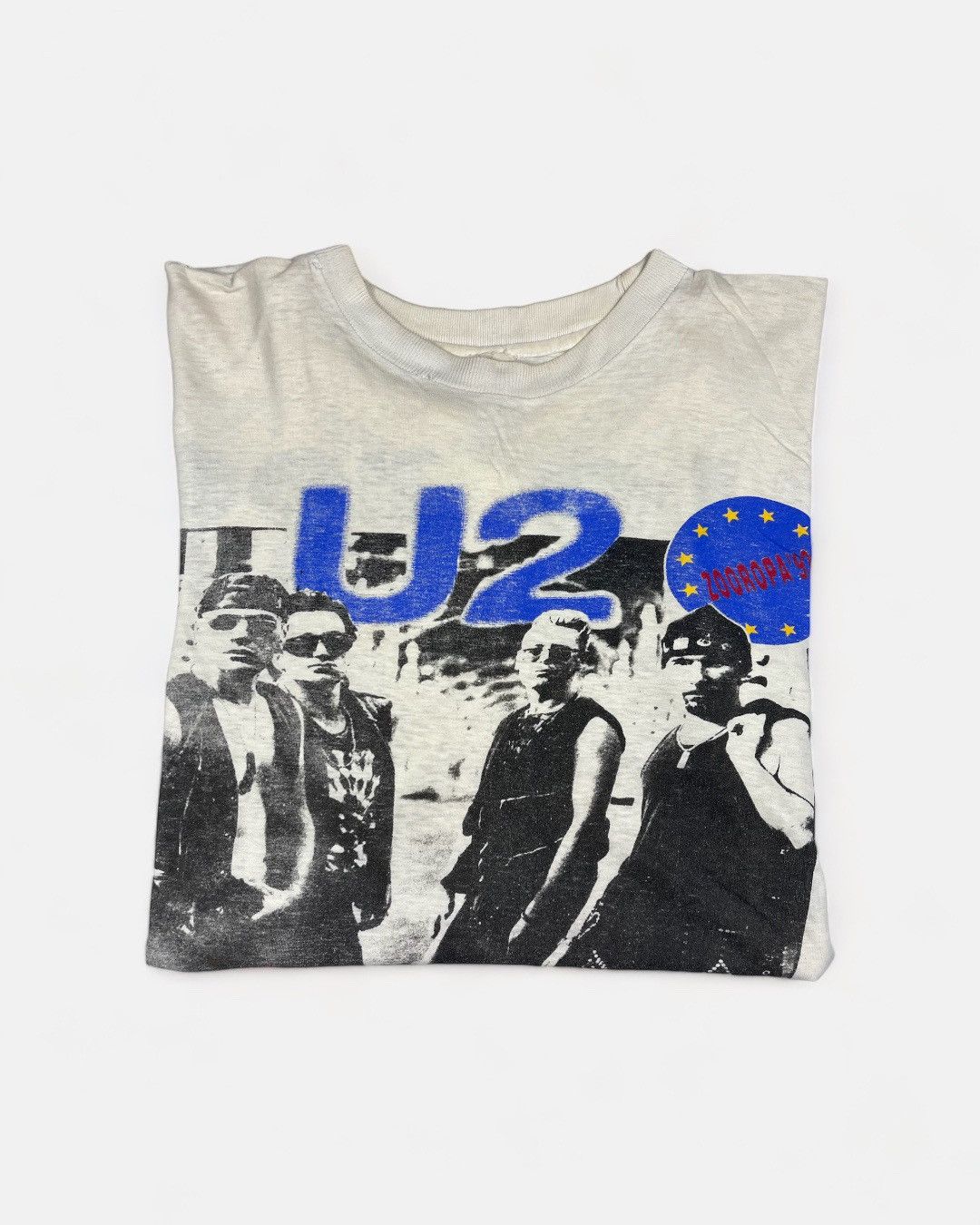 image of Band Tees x Rock T Shirt U2 - 1993 Zooropa Tour T-Shirt in White, Men's (Size Medium)