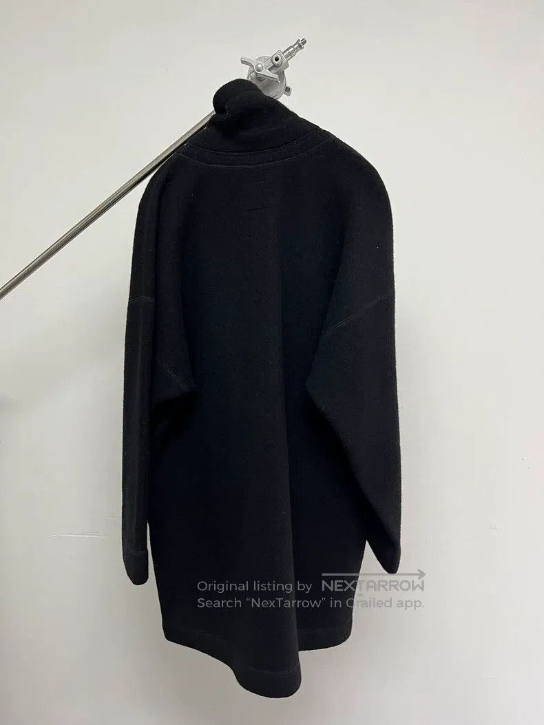 Issey Miyake Issey Miyake Black Double-Faced Fleece Wool Coat Size US M / EU 48-50 / 2 - 7 Thumbnail