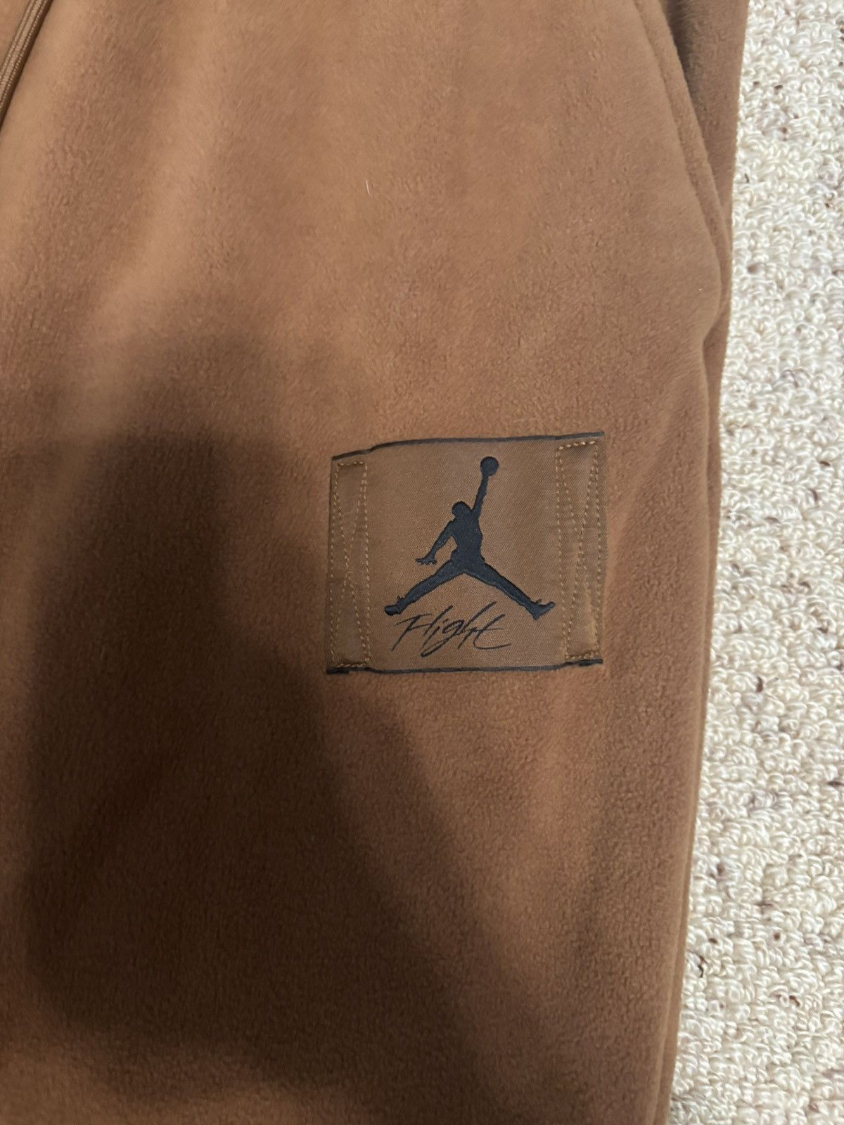 Nike Jordan Essentials Statement Fleece Sweatpants Archaeo Brown Size US 36 / EU 52 - 3 Thumbnail