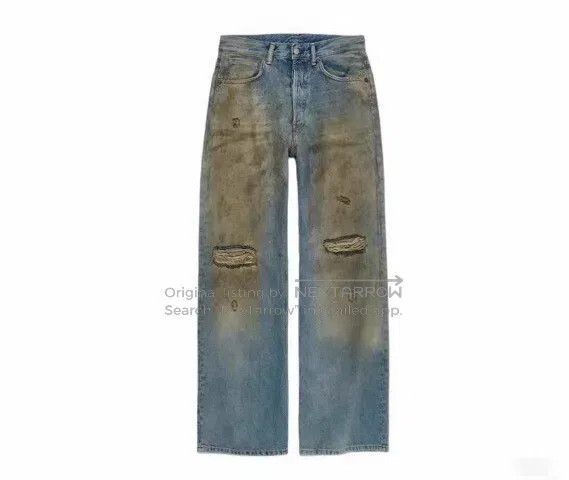 Acne Studios Acne Studios Champion Mud Dyed Water Washed Straight Legge Size 26" / US 2 / IT 38 - 5 Thumbnail
