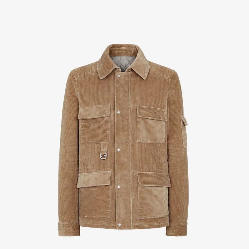 Fendi o1s1wg111225 Blouson in Beige Size US M / EU 48-50 / 2 - 1 Thumbnail