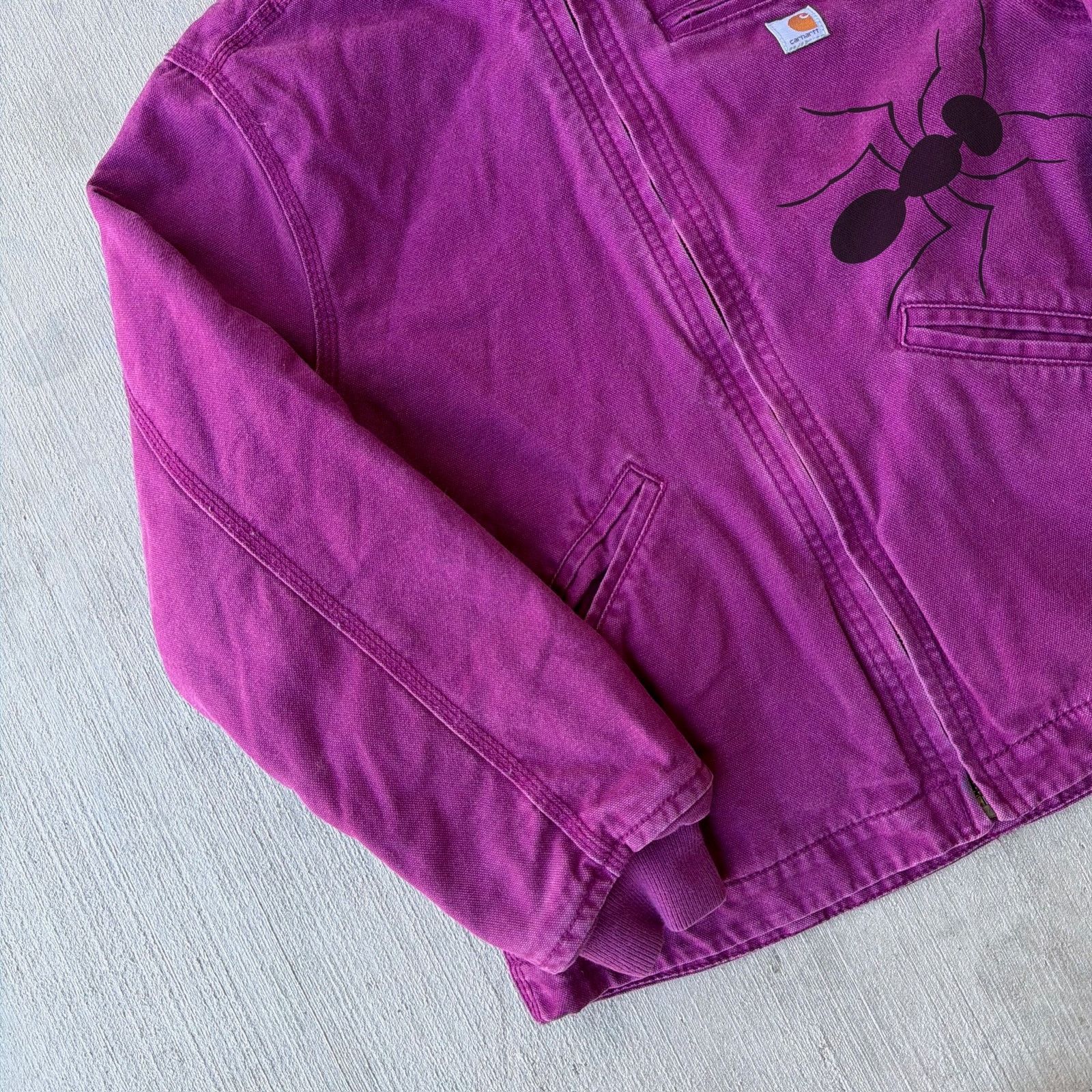 Carhartt × Vintage Carhartt YOUTH purple sierra hooded work wear jacket Size US M / EU 48-50 / 2 - 2 Thumbnail