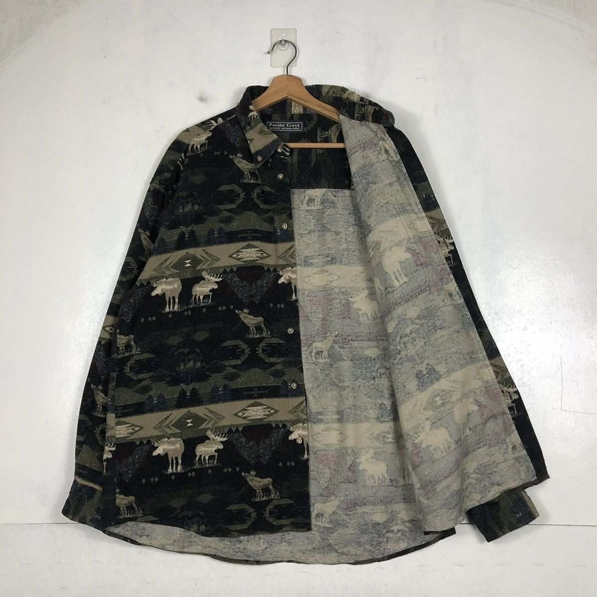 Japanese Brand × Vintage 📌VINTAGE CAMOUFLAGE SHIRT JACKET INDIGO PACIFIC CREST Size US XL / EU 56 / 4 - 12 Thumbnail