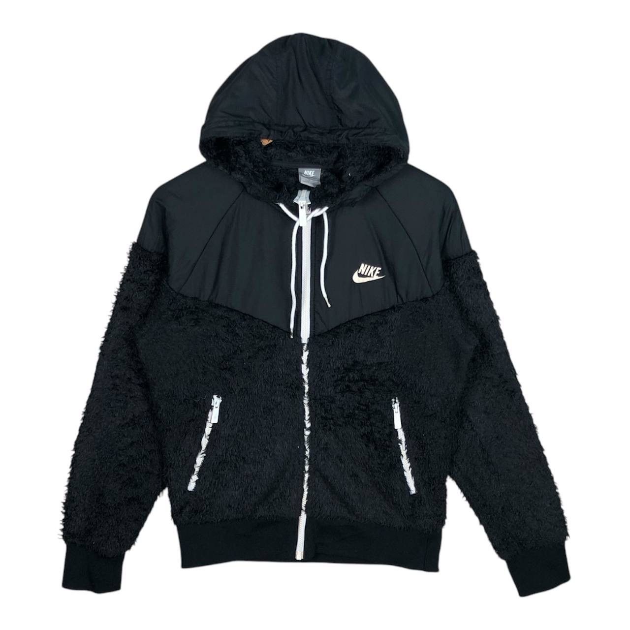 2000s Sportswear Nike Swoosh Fur Full Zipper Hoodie