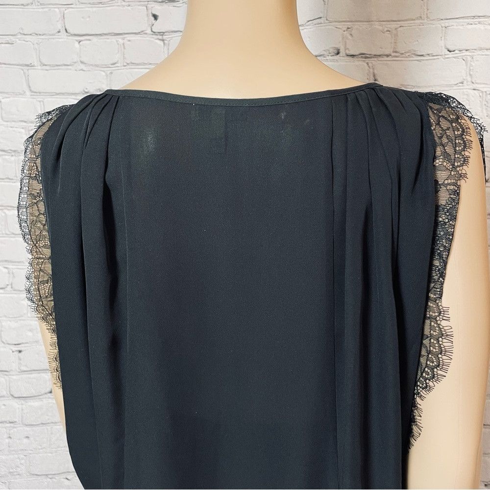 Joie Joie Versaille Black Silk Lace Blouse Size M Size M / US 6-8 / IT 42-44 - 9 Thumbnail
