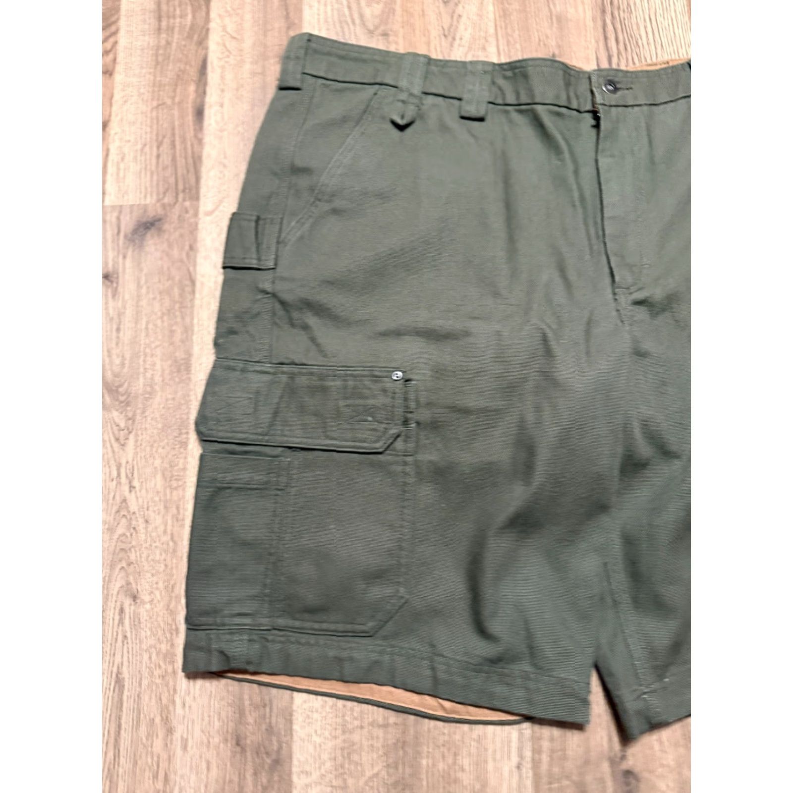 Vintage Duluth Cargo Shorts Mens Size 46 Brown Green Pockets Regular 46 Cargo Shorts Mens Brown Green Vintage No Size US 30 / EU 46 - 3 Thumbnail