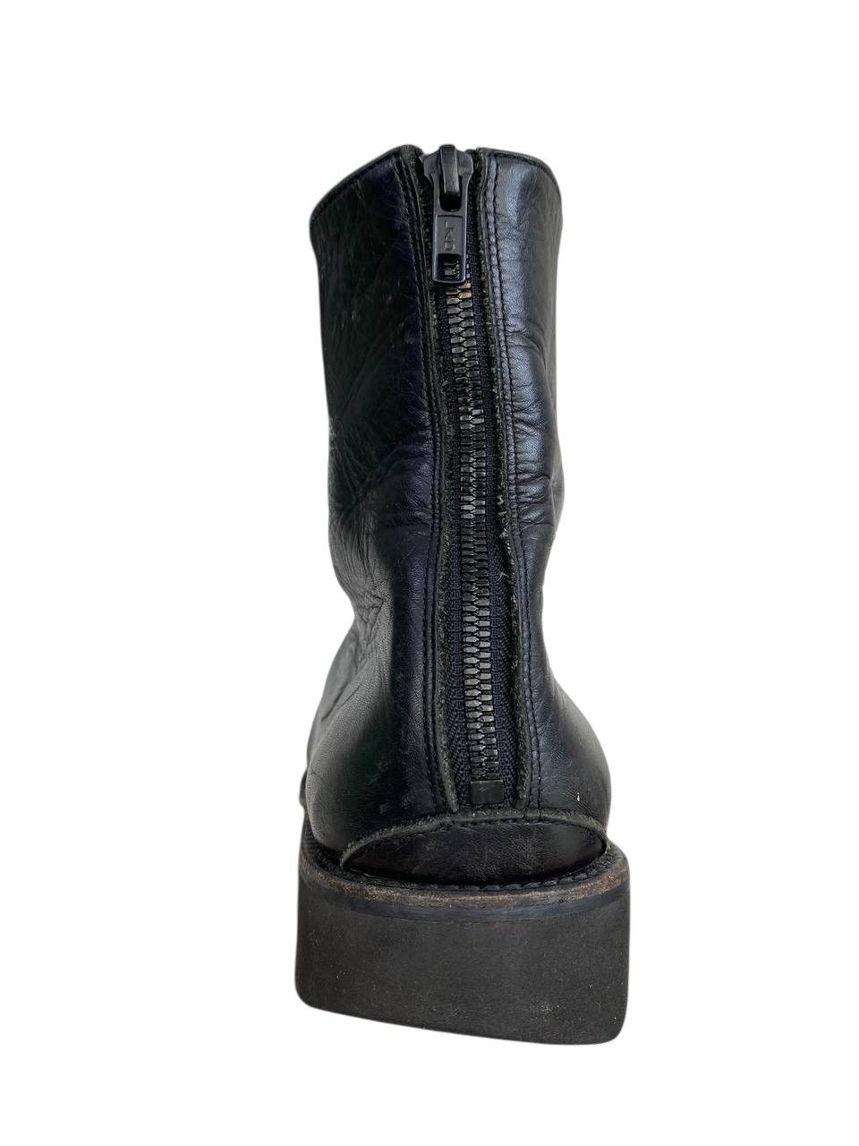 Lad Musician Lad Musician Back Zipper Leather Ankle Boots Size US 11.5 / EU 44-45 - 6 Thumbnail