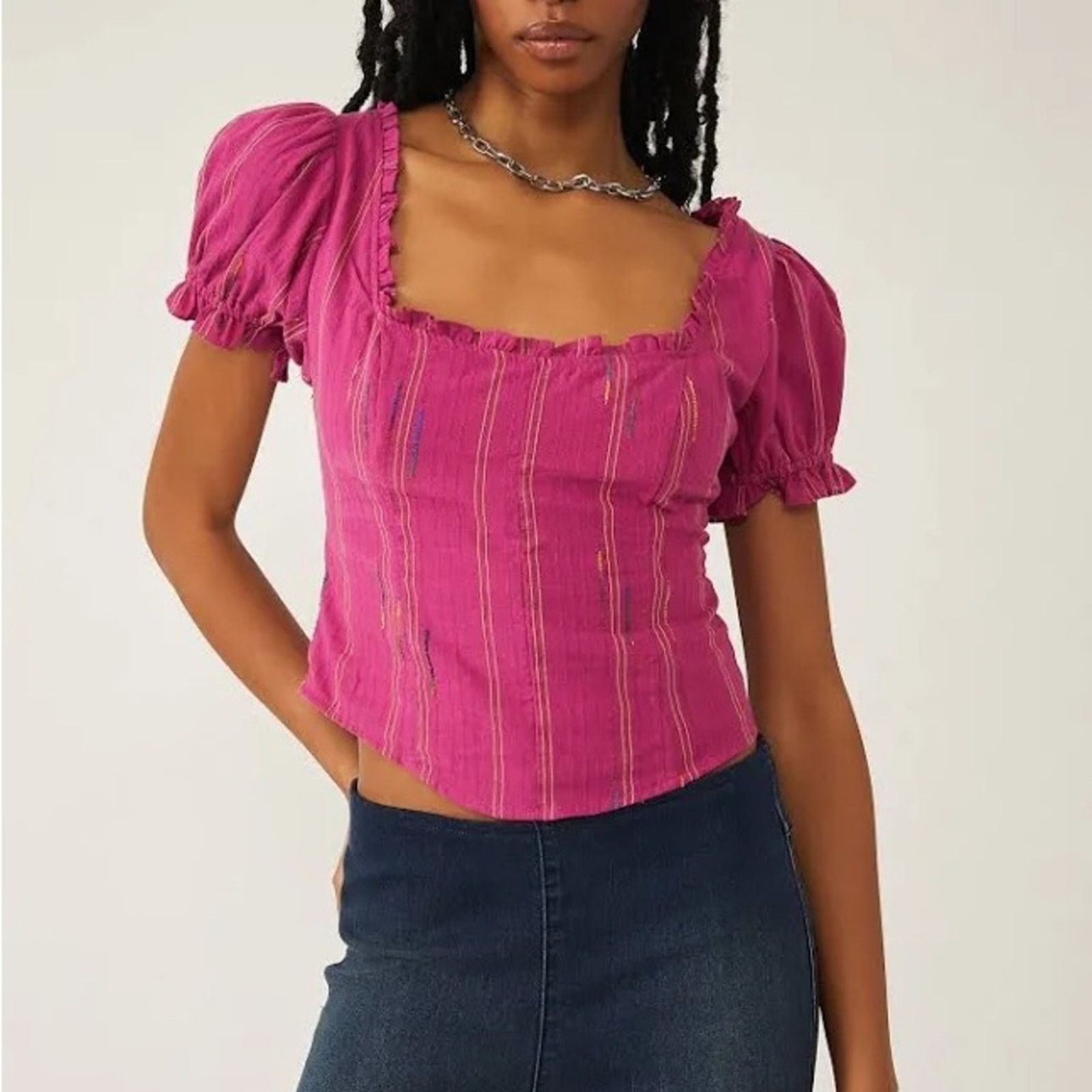 Free People NWT seatonin corset free people top Size S / US 4 / IT 40 - 2 Thumbnail