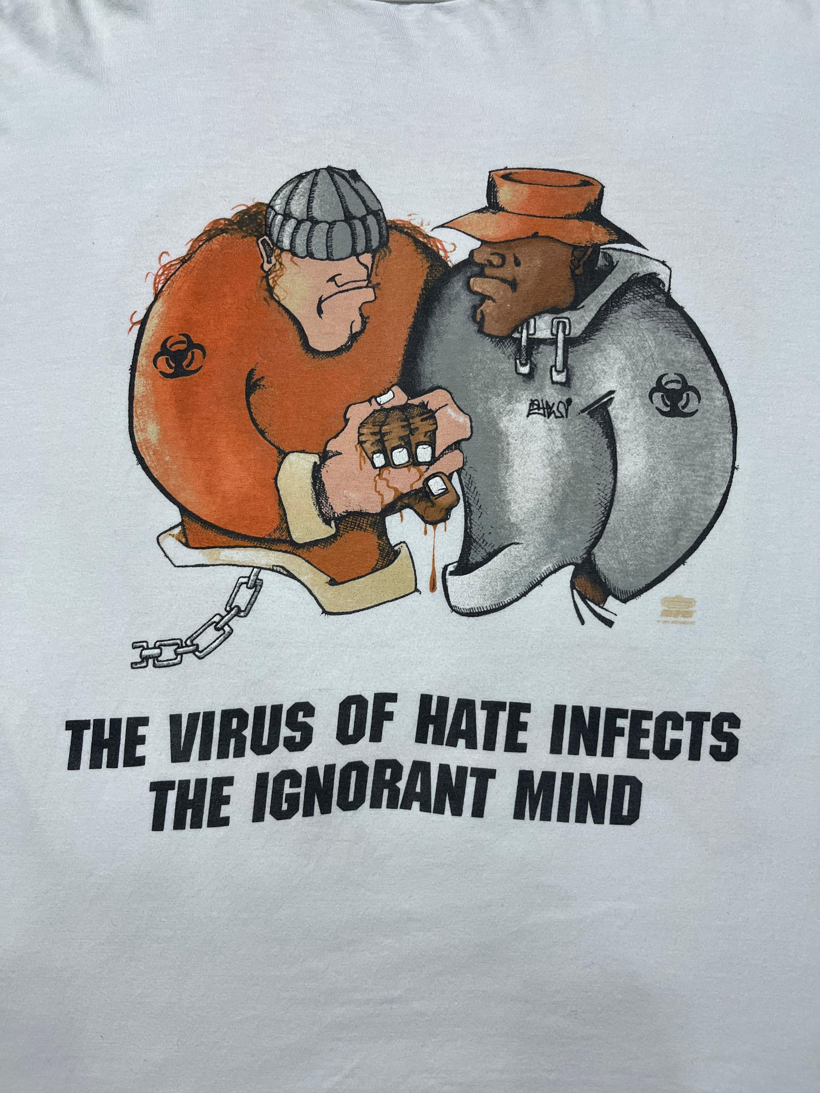 Band Tees VIntage Biohazard The Virus Of Hate 1994 Size US XL / EU 56 / 4 - 3 Thumbnail