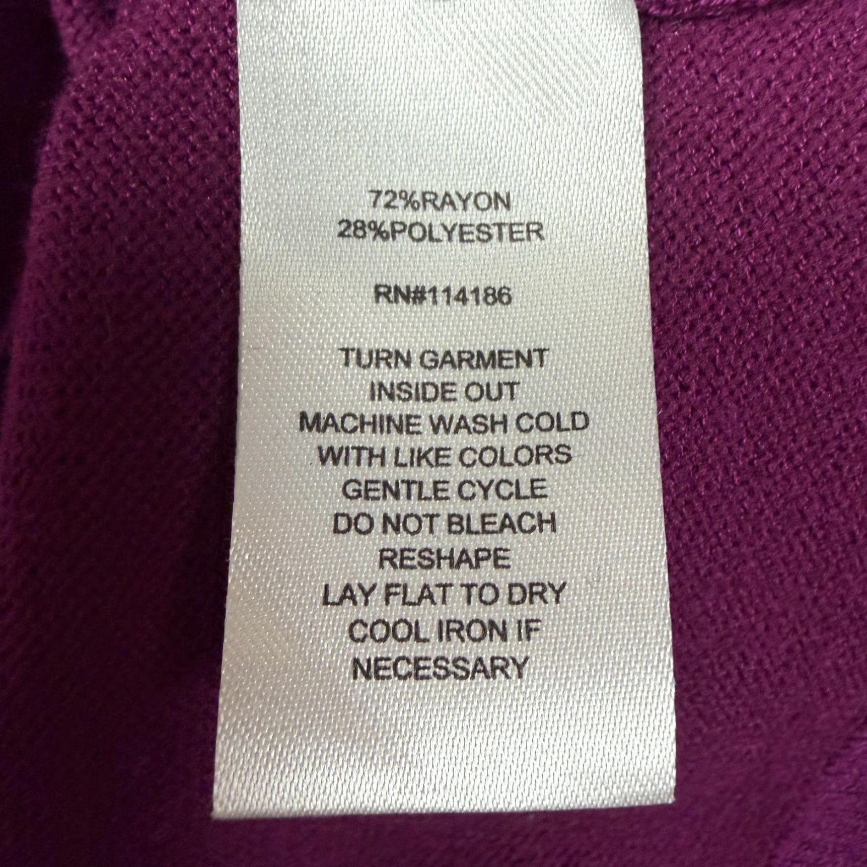 Vintage Retrology Sweater Womens S Purple Turtleneck Studded Shoulder Zipper Edgy Chic Size S / US 4 / IT 40 - 7 Thumbnail