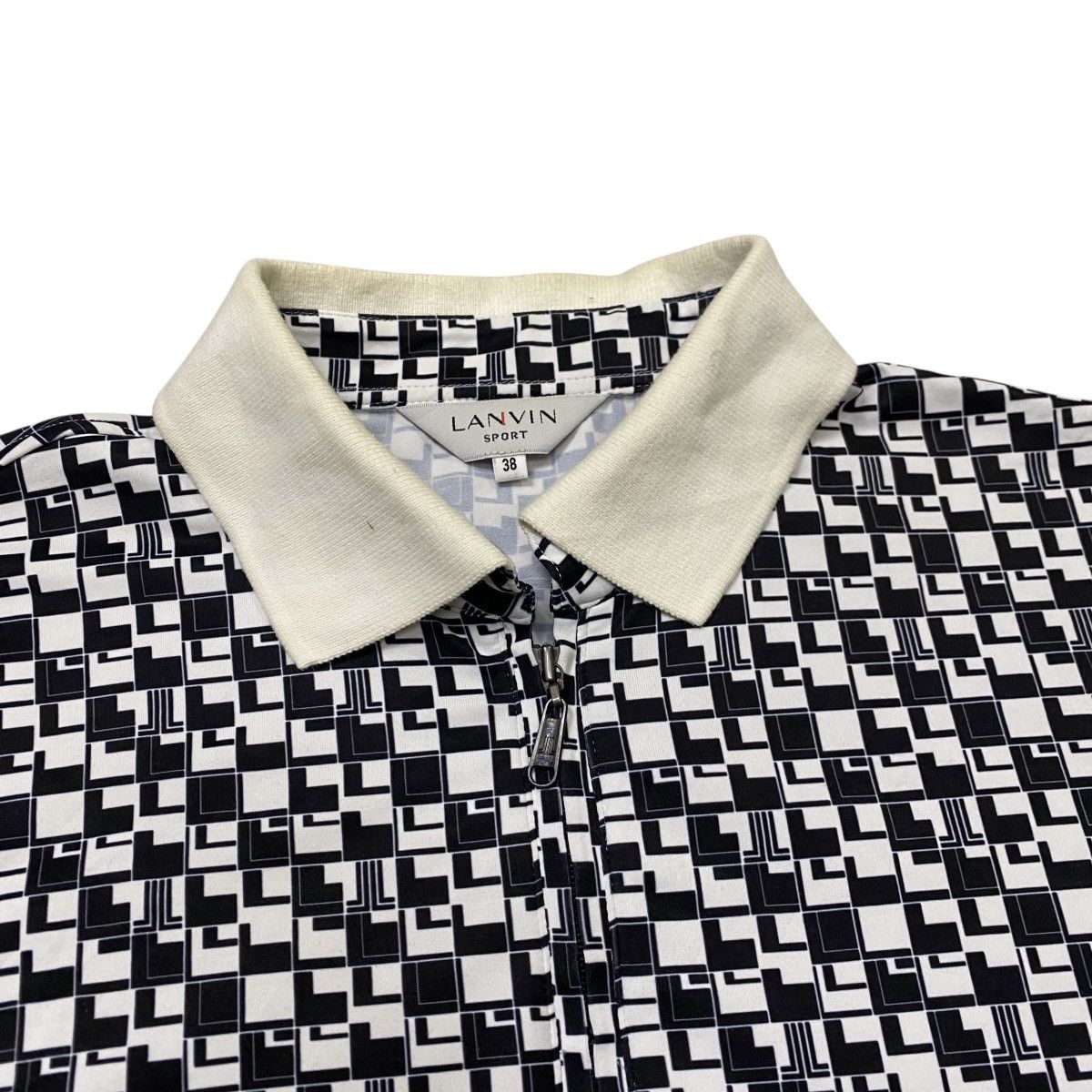 Lanvin Vintage Lanvin Sport monogram half zipper shirt Size US M / EU 48-50 / 2 - 5 Thumbnail