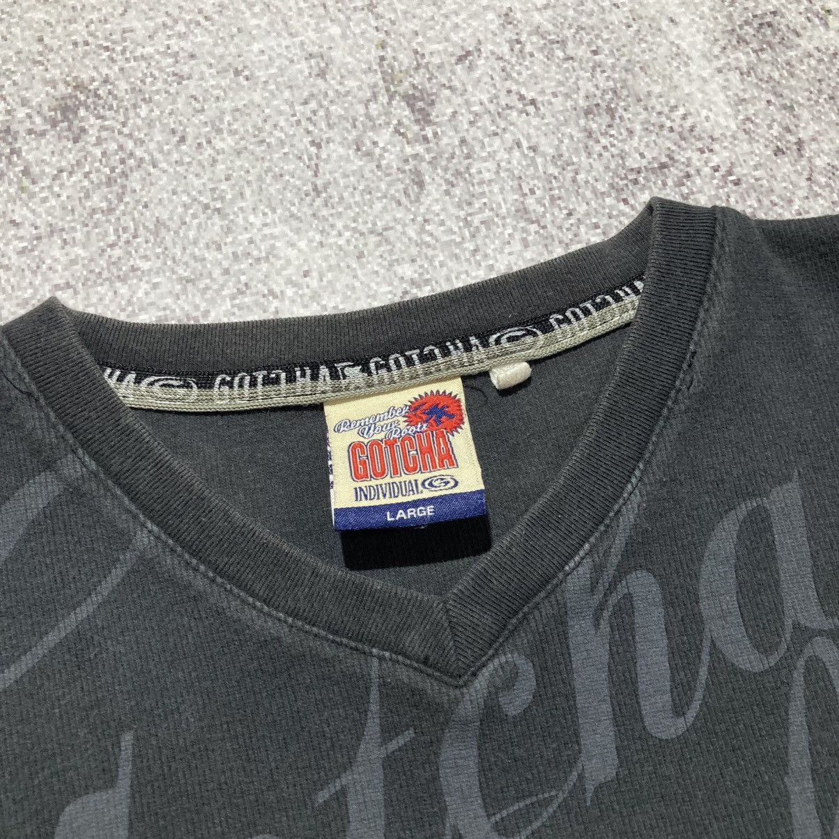 Japanese Brand 2000s Gotcha Surf Poem Logo T-shirt Tribal Punk Gothic Style Size US M / EU 48-50 / 2 - 13 Thumbnail
